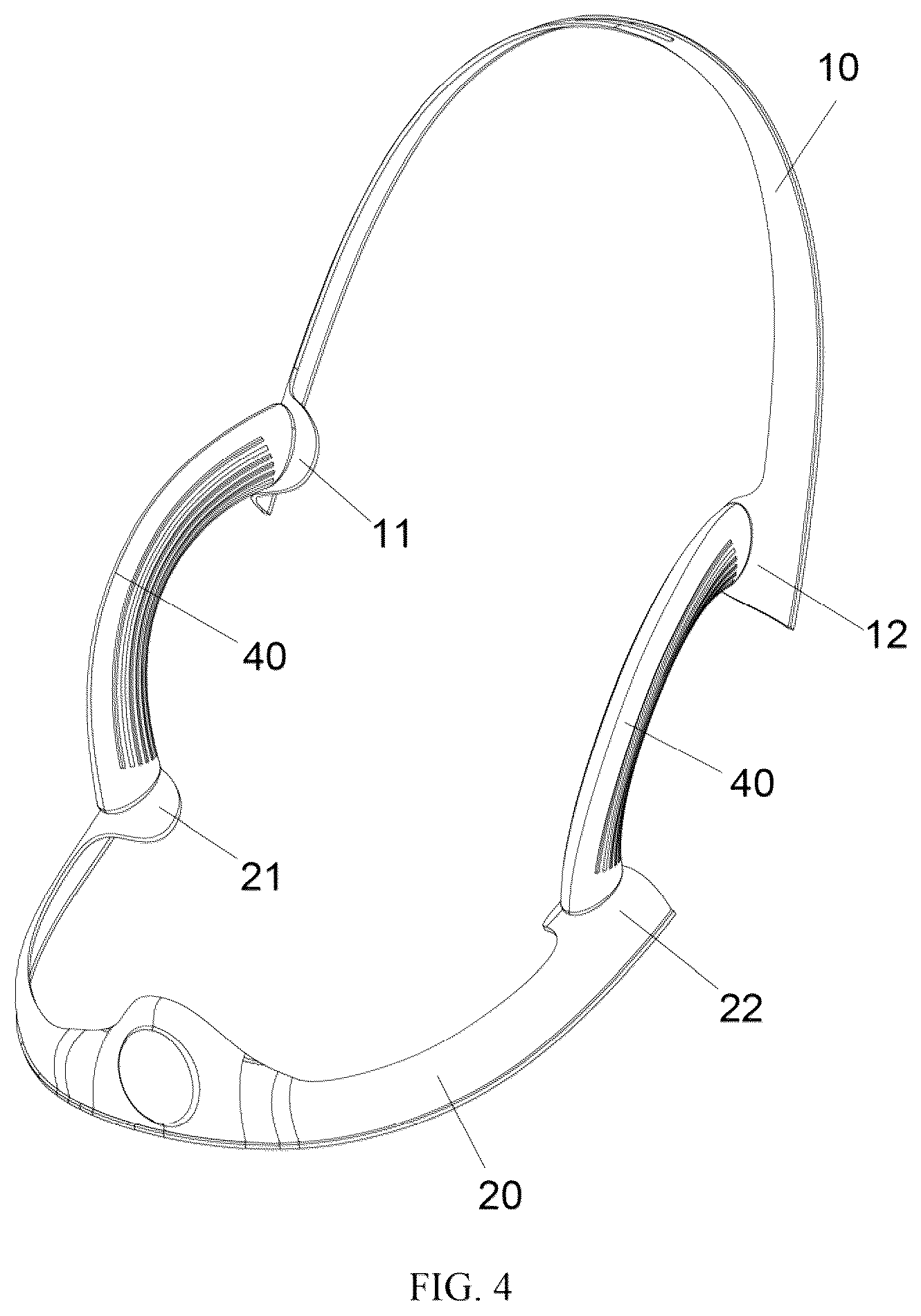 Patent US12376708 Figure 4 – Baby bath support device
