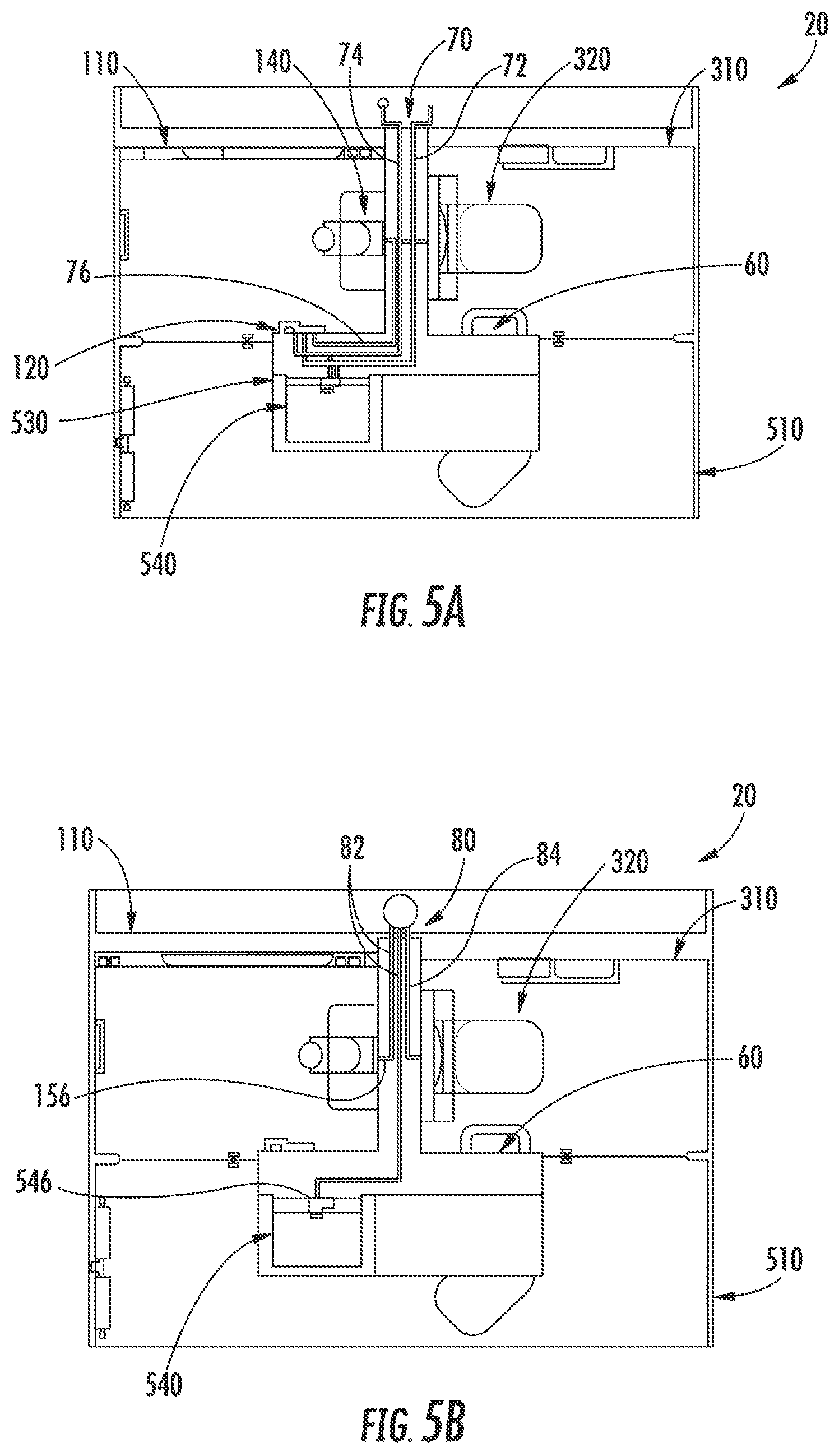 Patent US12376709 Figure 5 – Bathroom fixtures and components