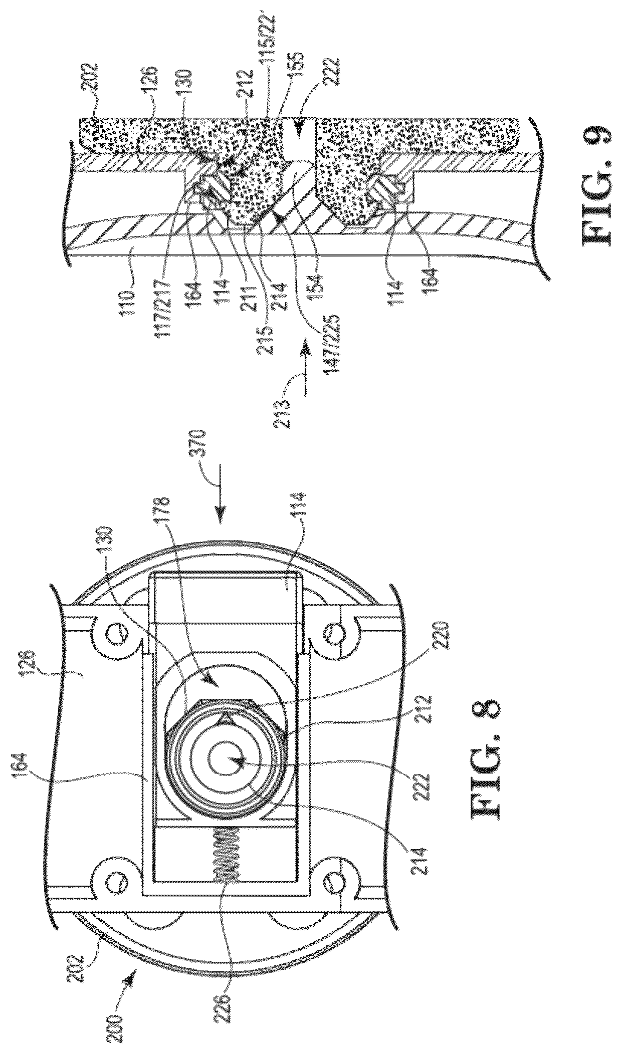 Patent US12376711 Figure 8 – Product dispenser holder with compliance module
