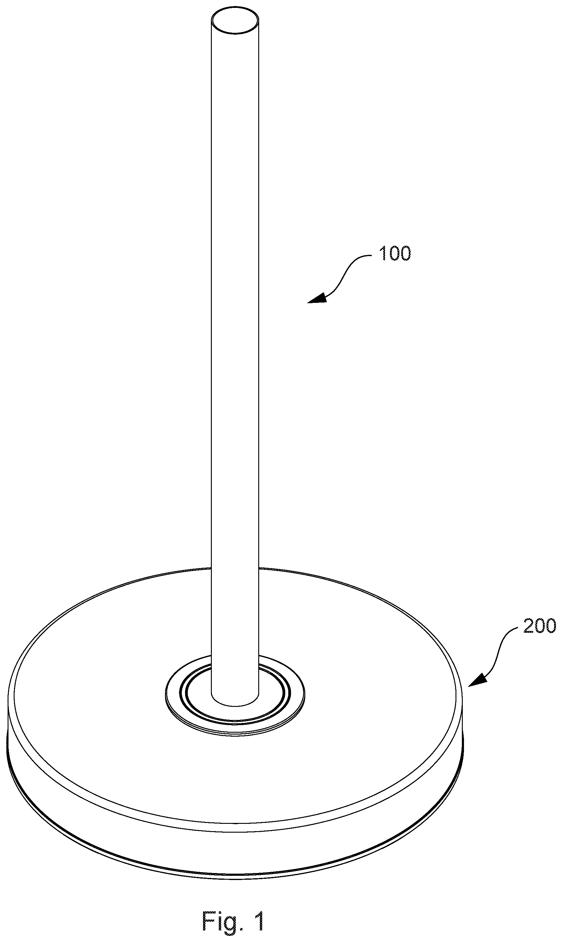 Patent US12376713 Figure 1 – Holder for rolled paper products