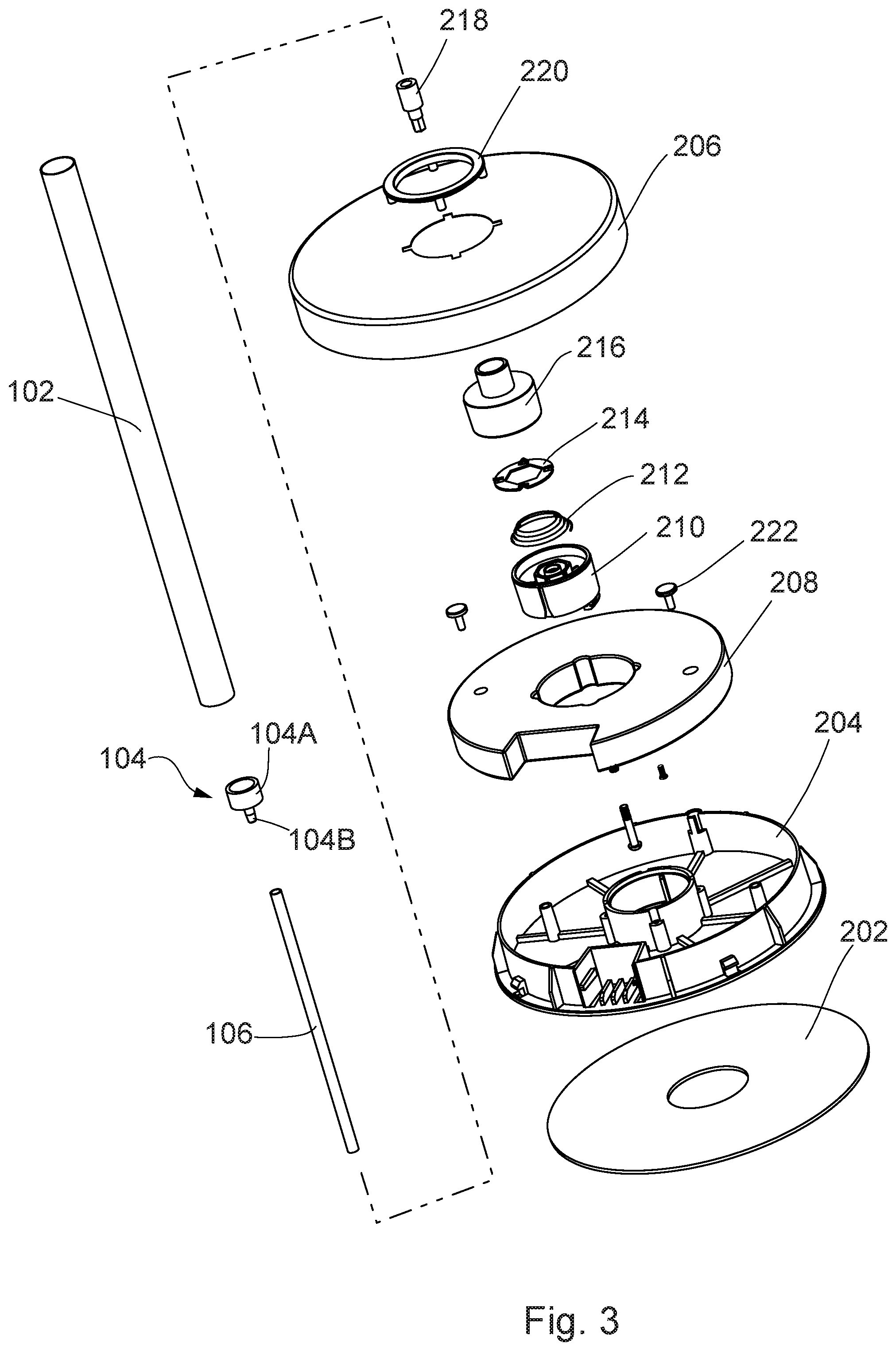 Patent US12376713 Figure 3 – Holder for rolled paper products