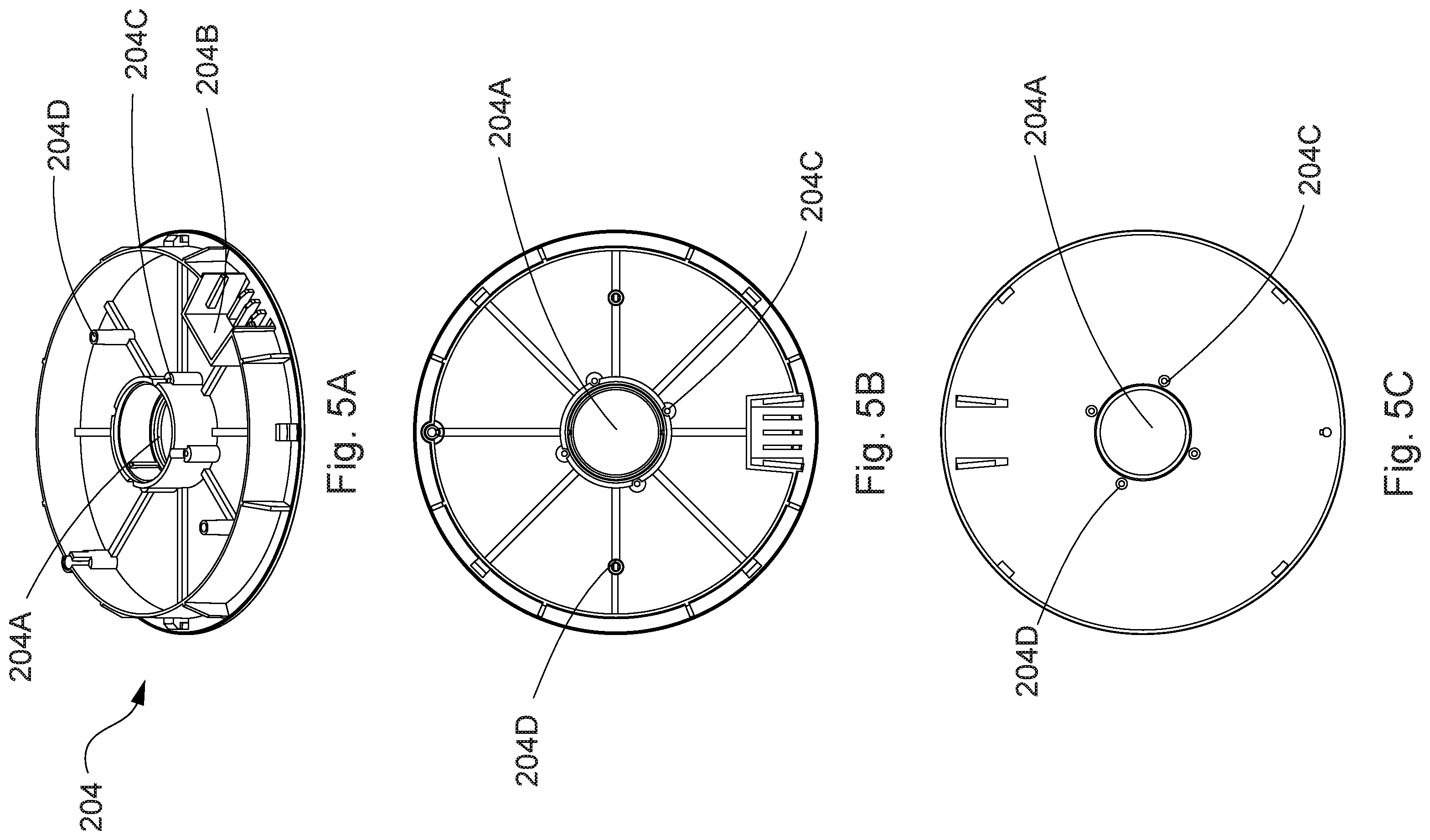 Patent US12376713 Figure 5 – Holder for rolled paper products
