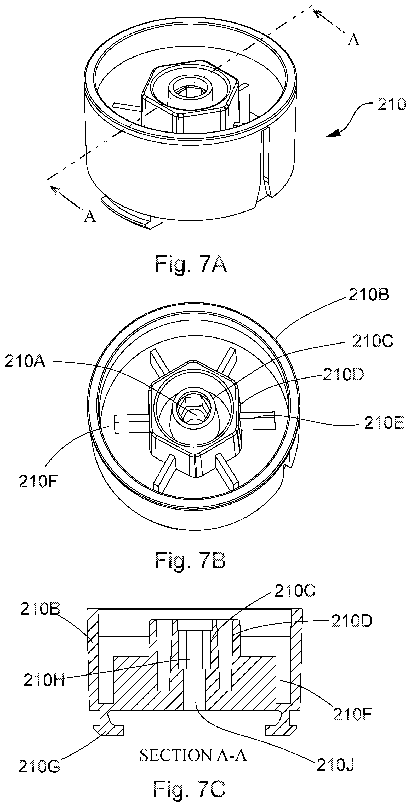Patent US12376713 Figure 7 – Holder for rolled paper products