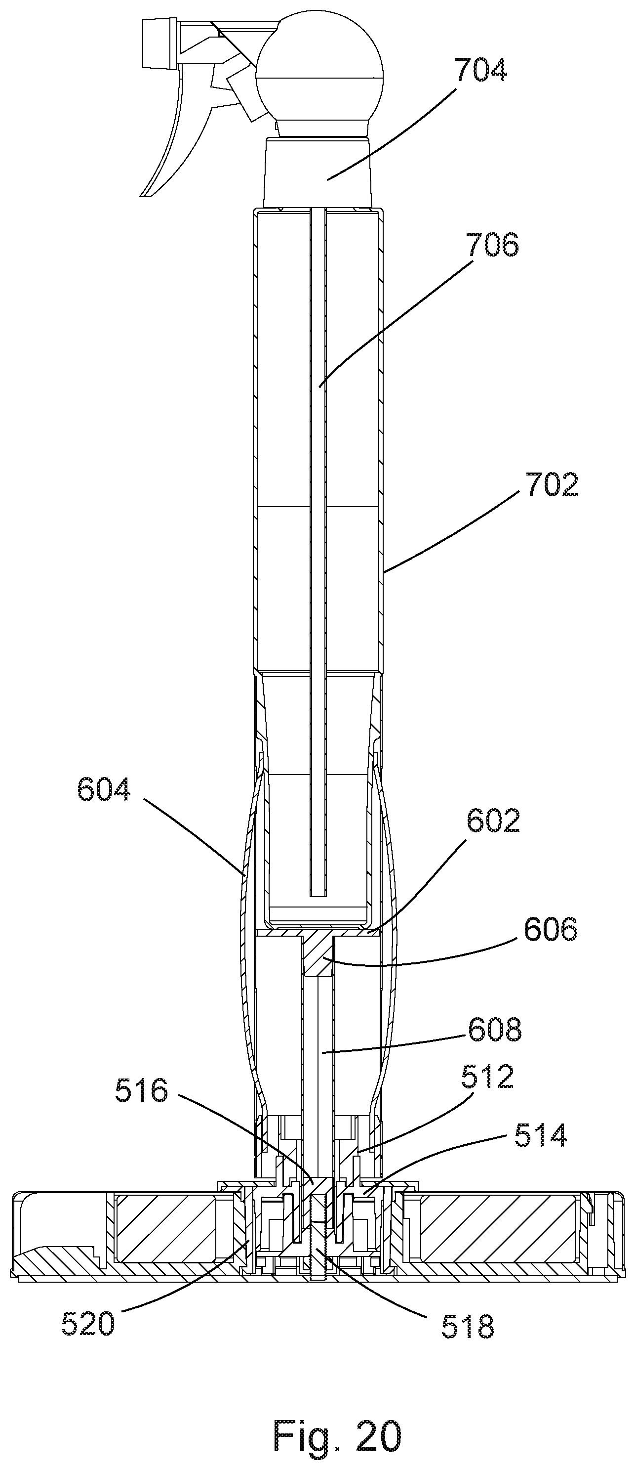 Patent US12376713 Figure 20 – Holder for rolled paper products