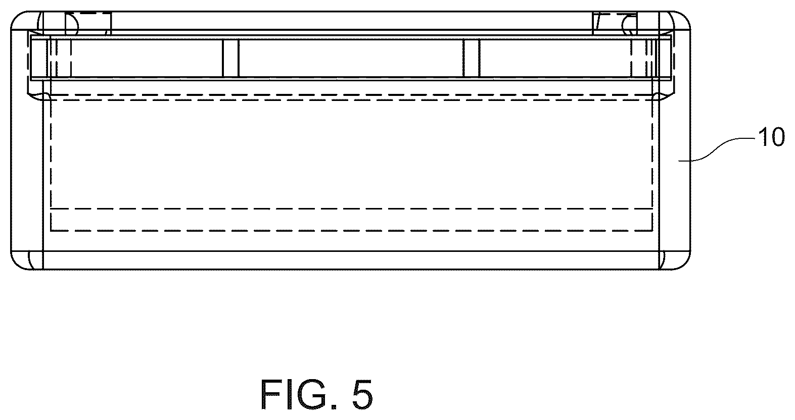 Patent US12376714 Figure 5 – Portable casing for sanitary products