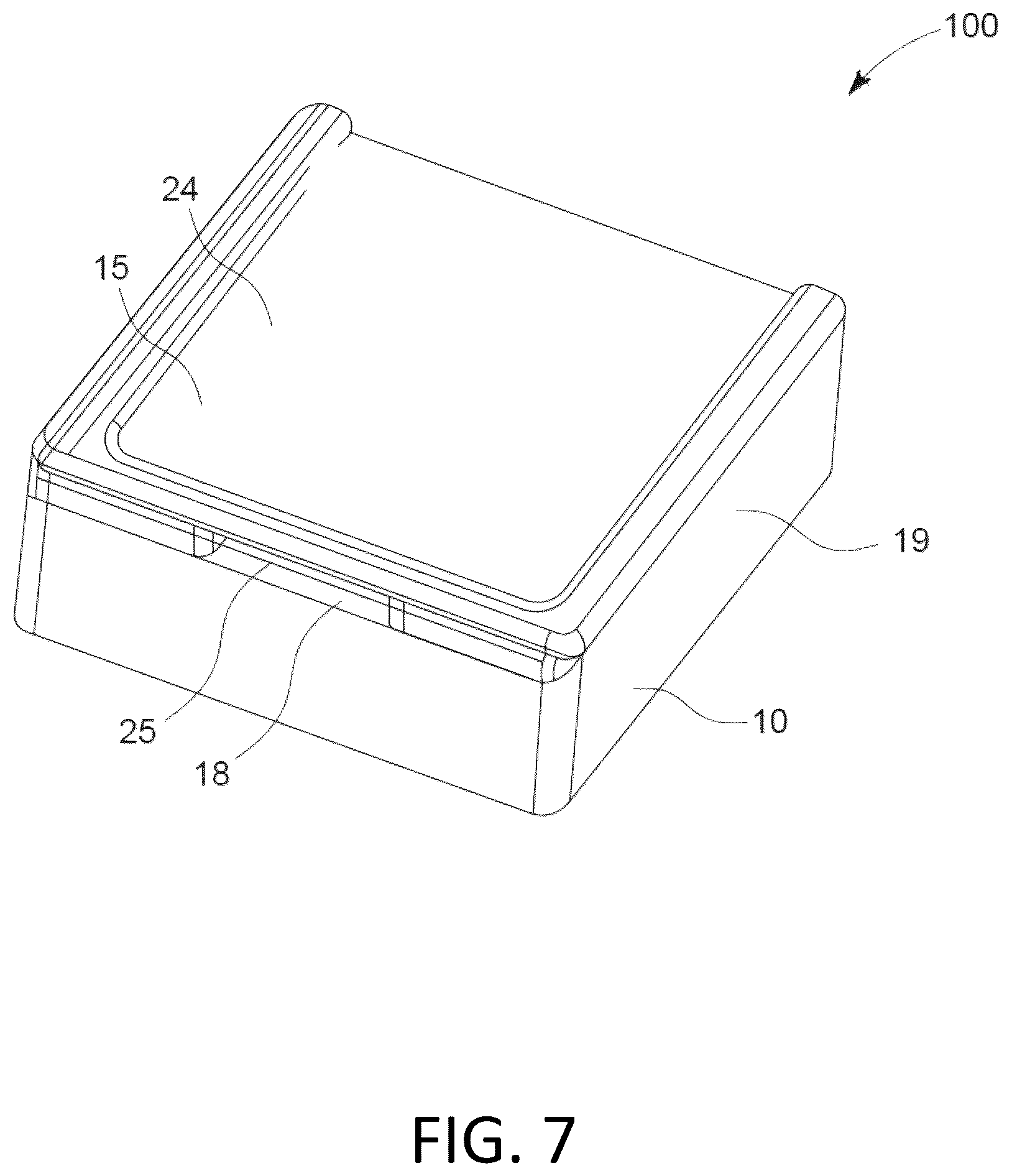 Patent US12376714 Figure 7 – Portable casing for sanitary products