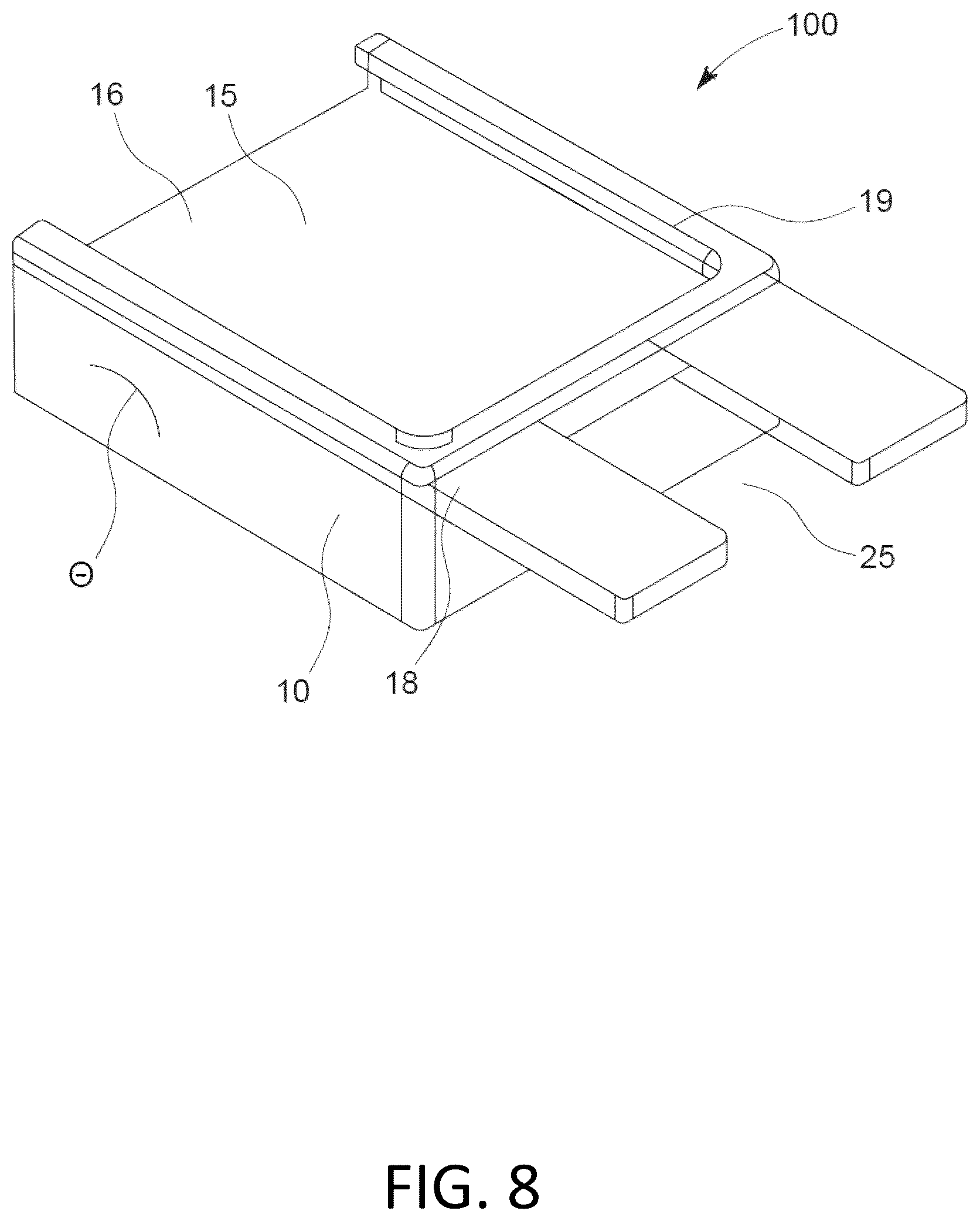Patent US12376714 Figure 8 – Portable casing for sanitary products