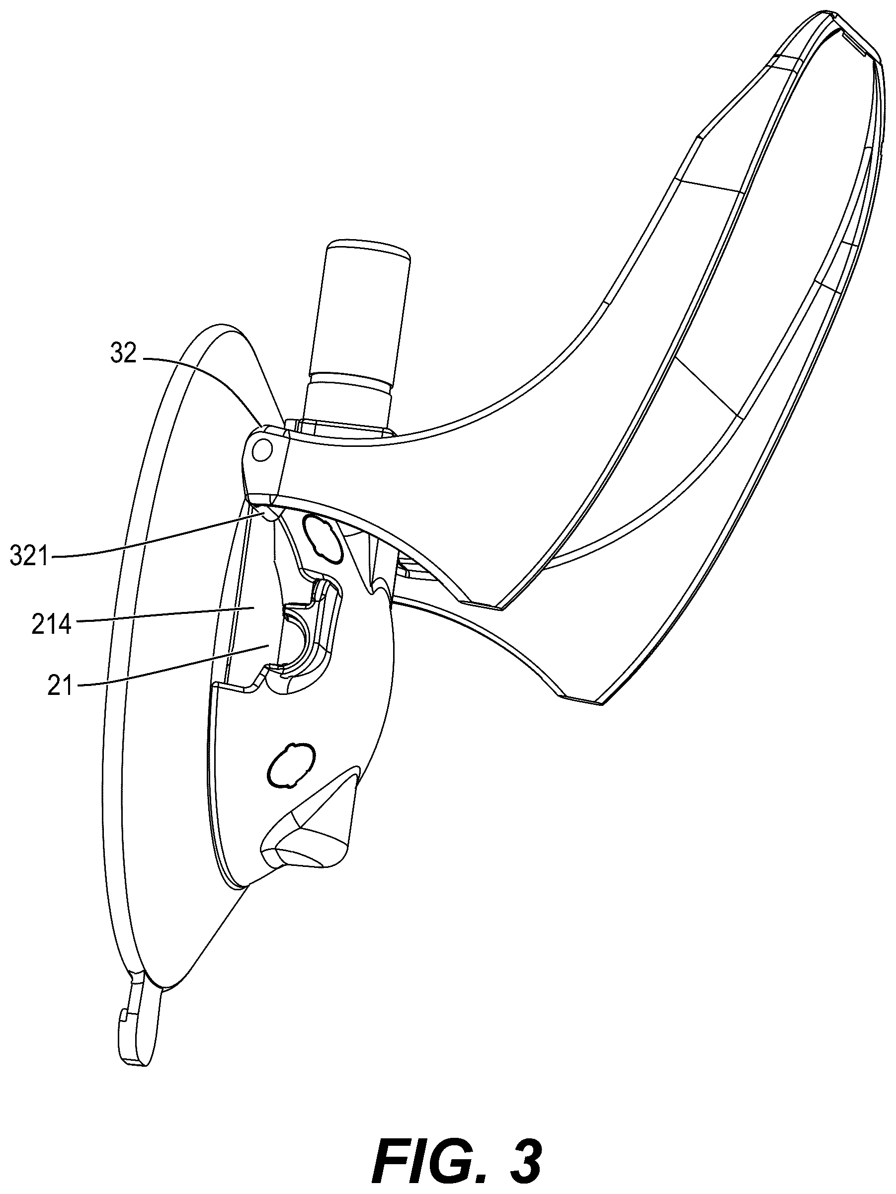 Patent US12376715 Figure 3 – Split-type footrest