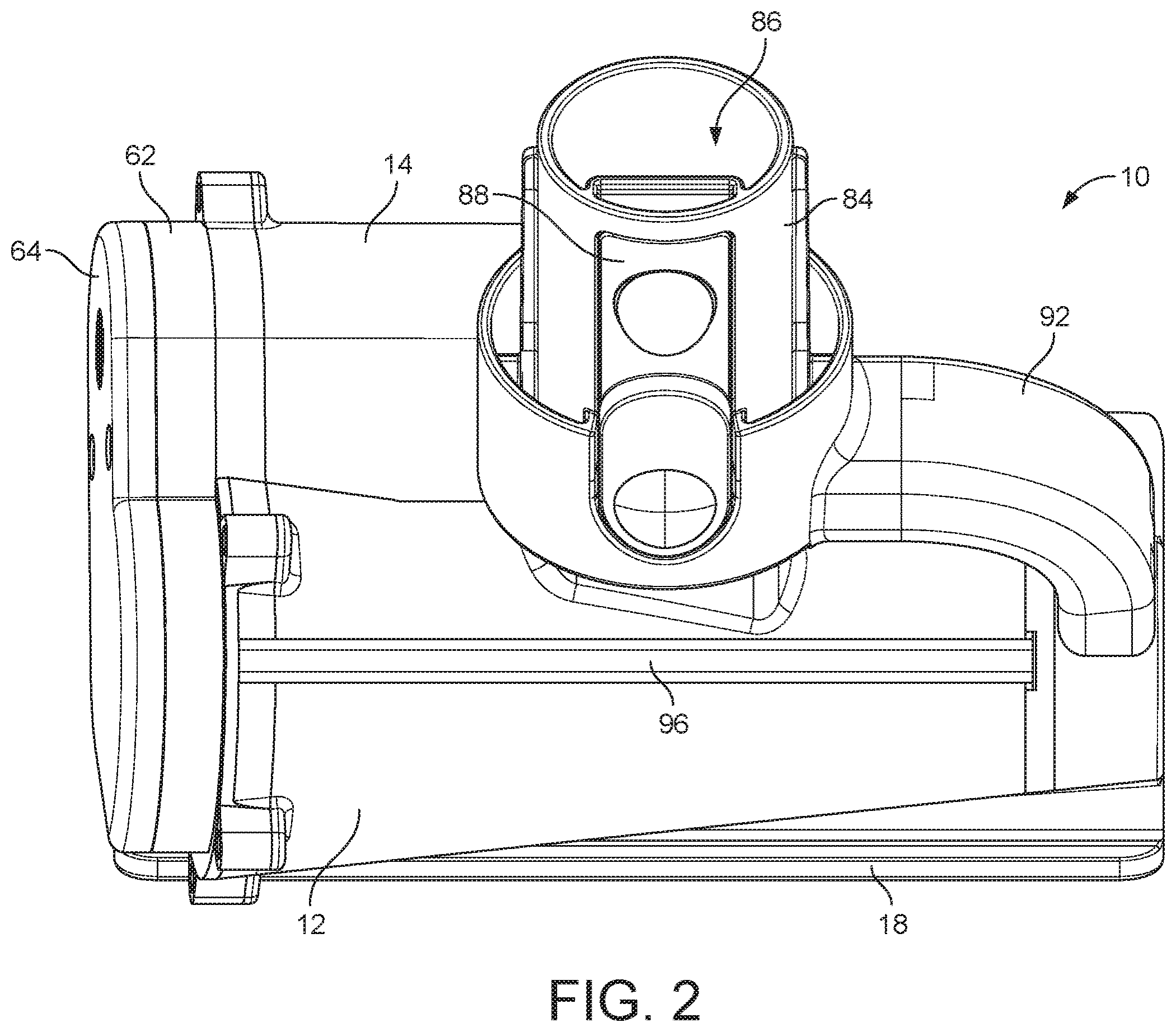 Patent US12376718 Figure 2 – Cleaner head for a vacuum cleaner