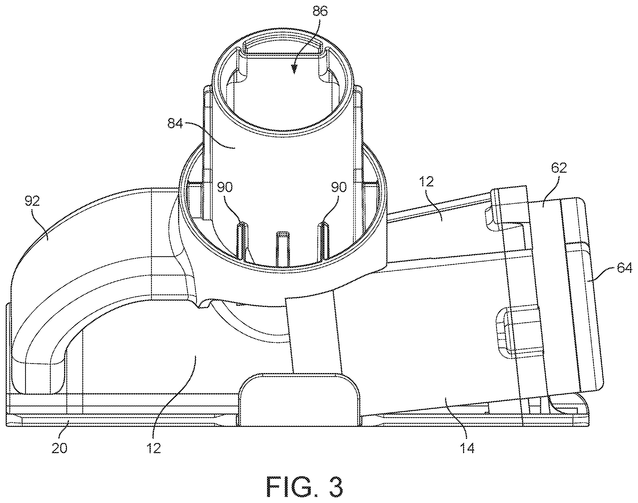 Patent US12376718 Figure 3 – Cleaner head for a vacuum cleaner