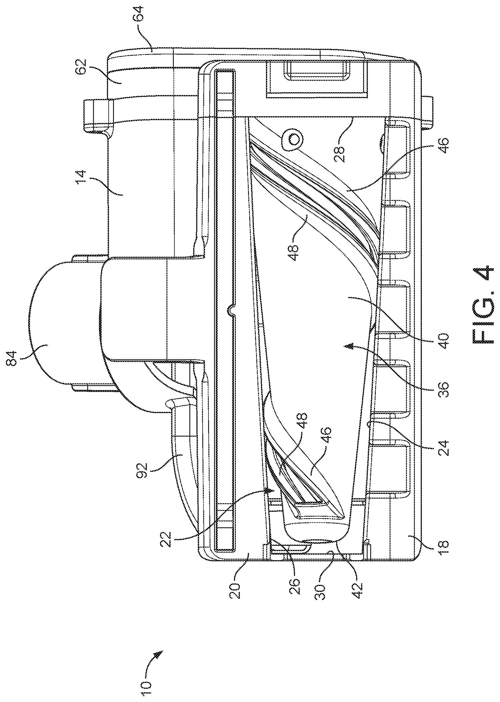 Patent US12376718 Figure 4 – Cleaner head for a vacuum cleaner
