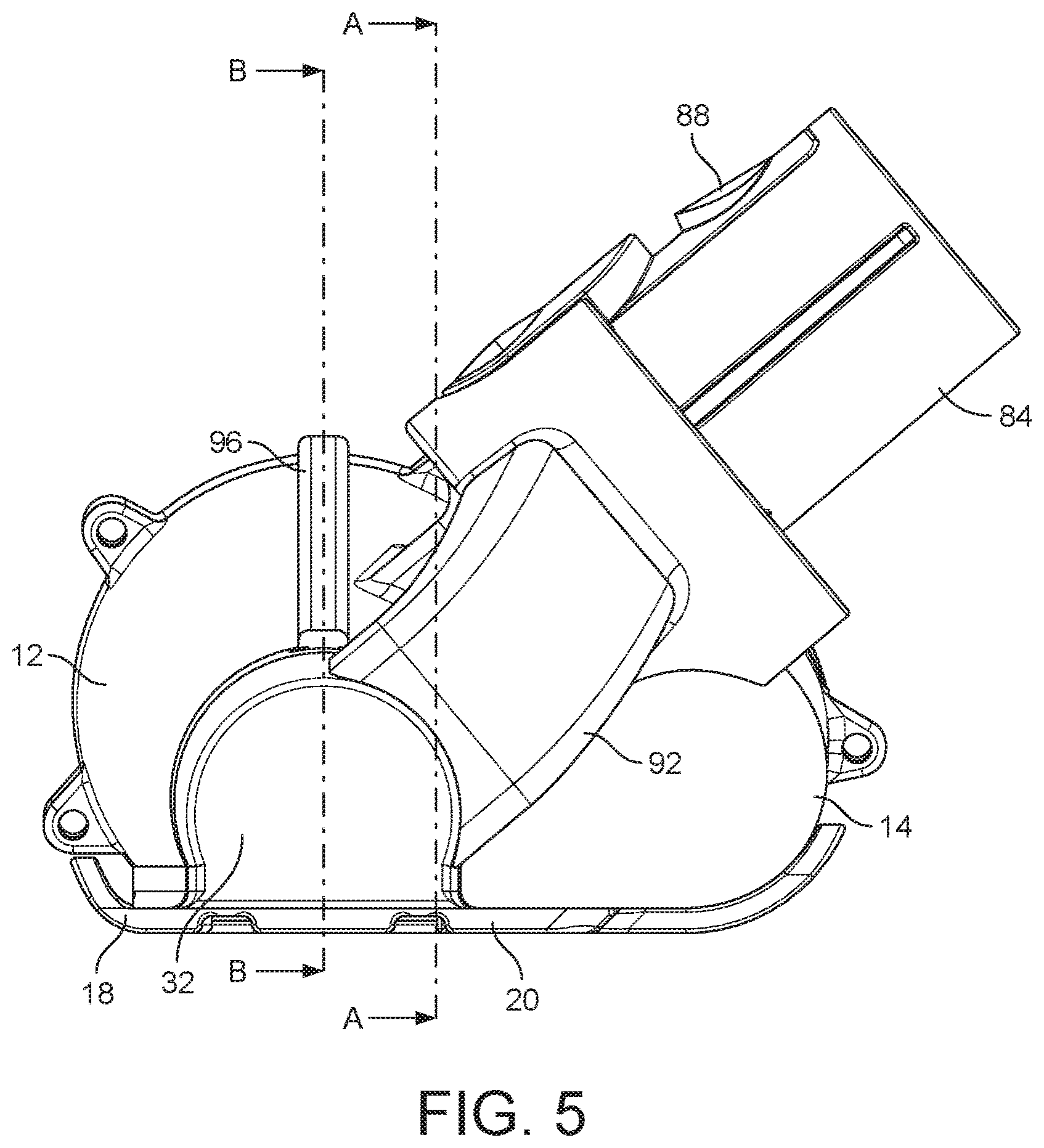 Patent US12376718 Figure 5 – Cleaner head for a vacuum cleaner