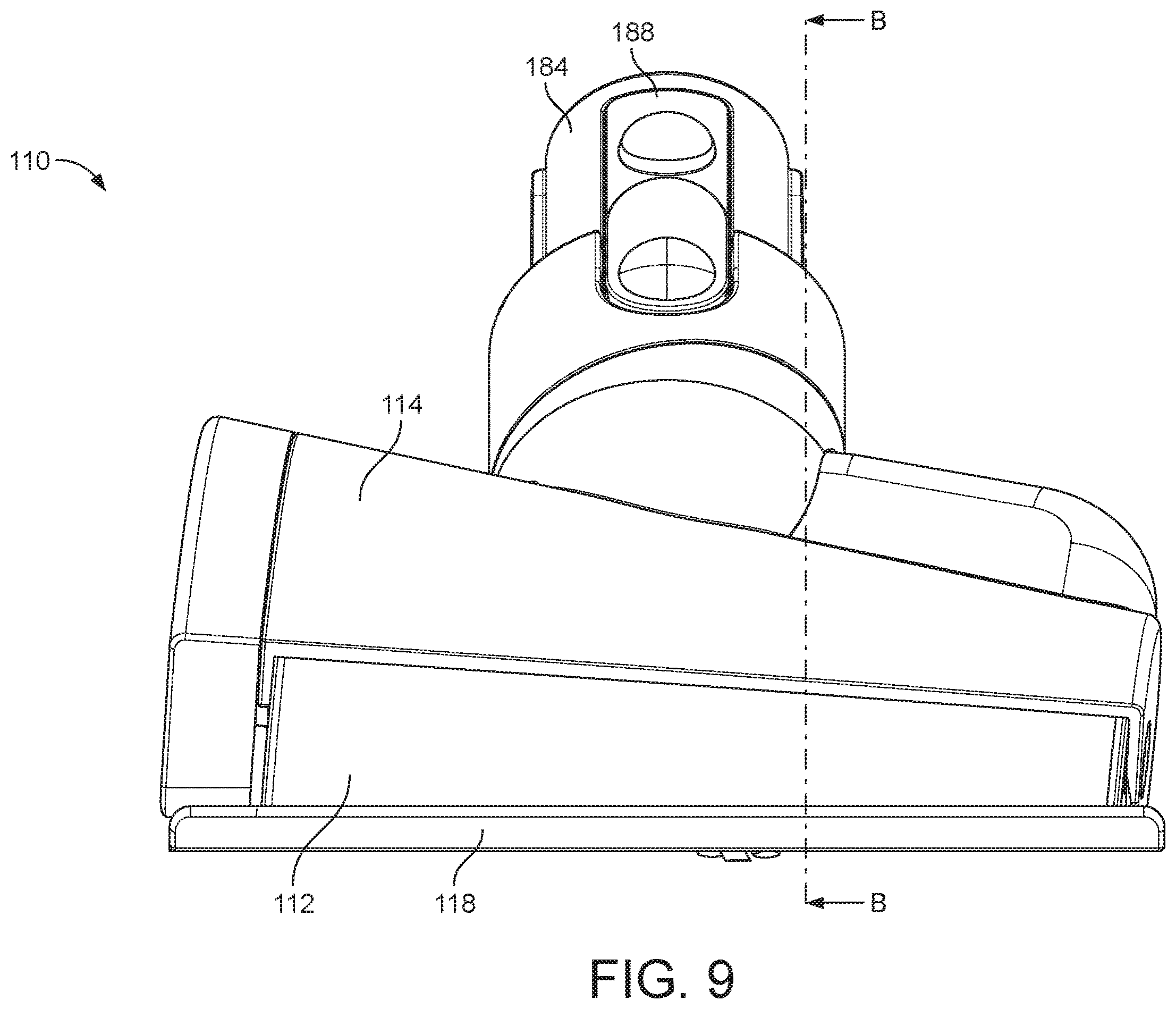 Patent US12376718 Figure 9 – Cleaner head for a vacuum cleaner
