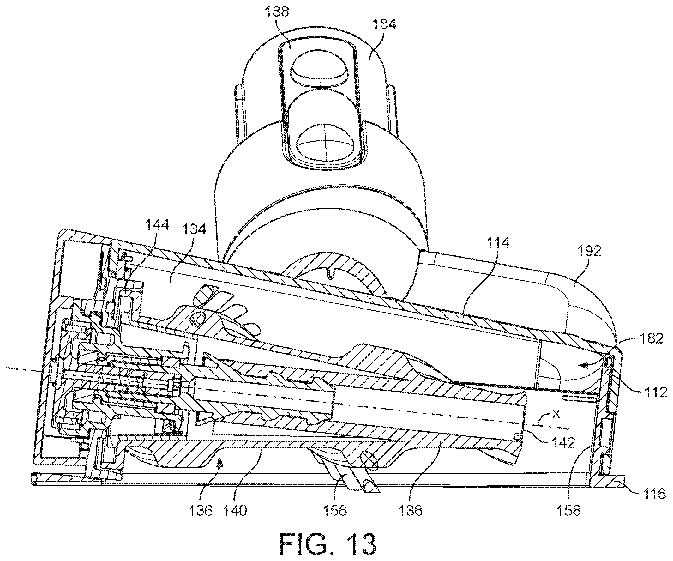 Patent US12376718 Figure 13 – Cleaner head for a vacuum cleaner