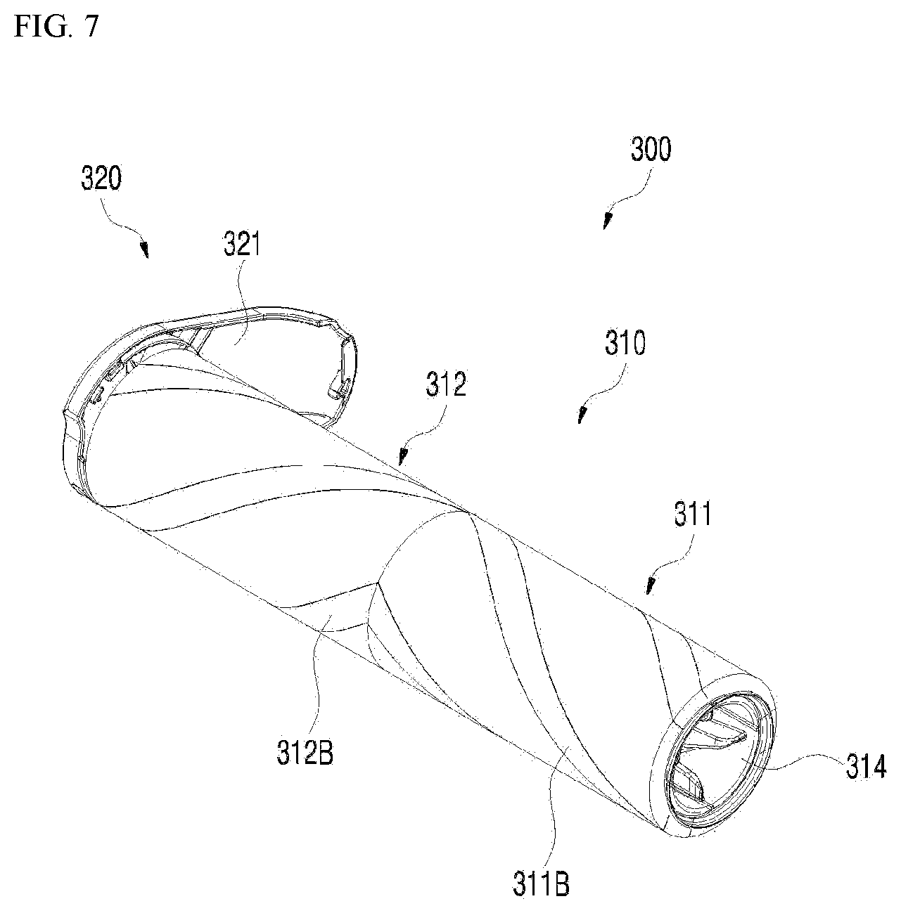 Patent US12376719 Figure 7 – Vacuum cleaner