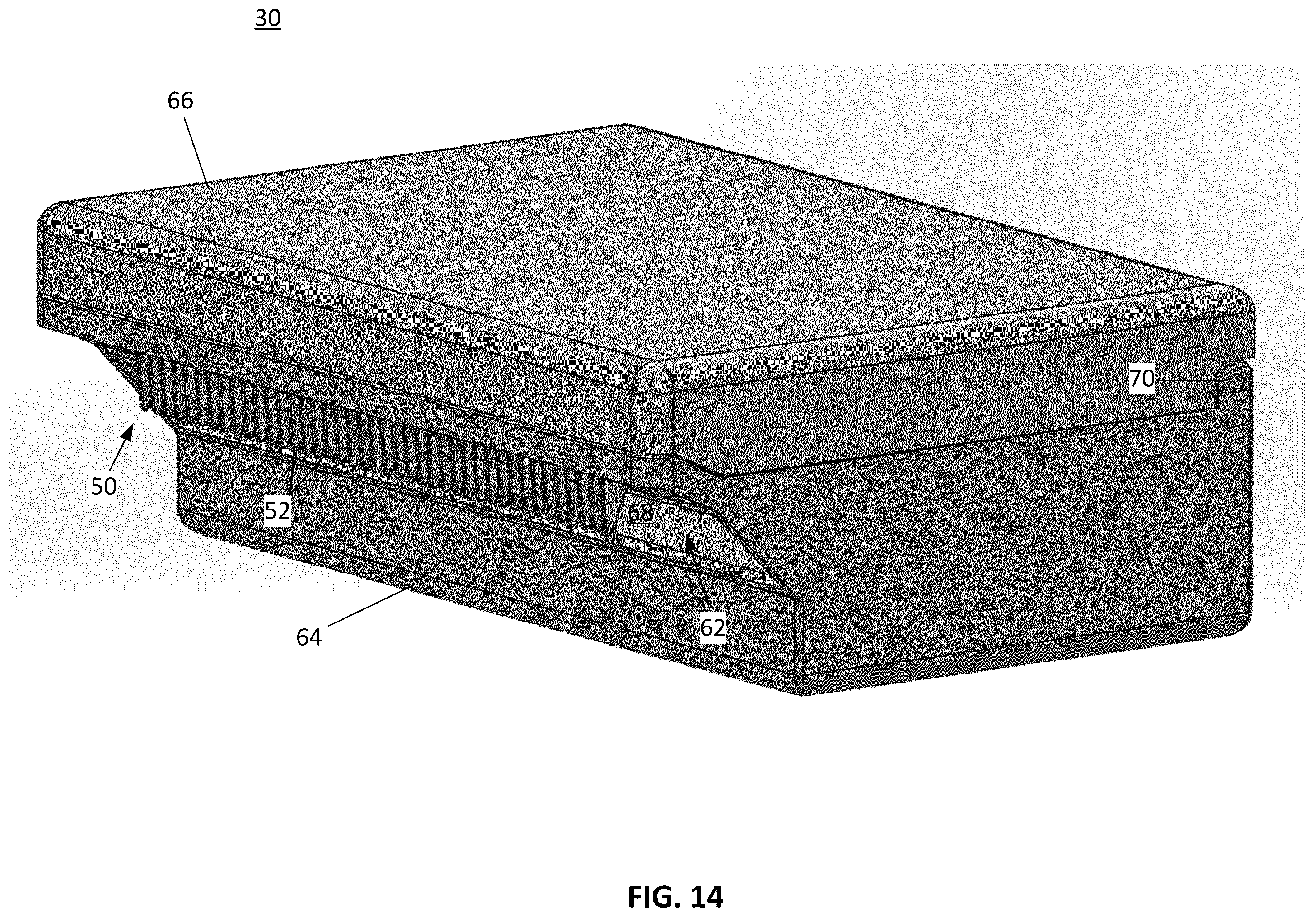 Patent US12376720 Figure 14 – Agitator with debrider and hair removal
