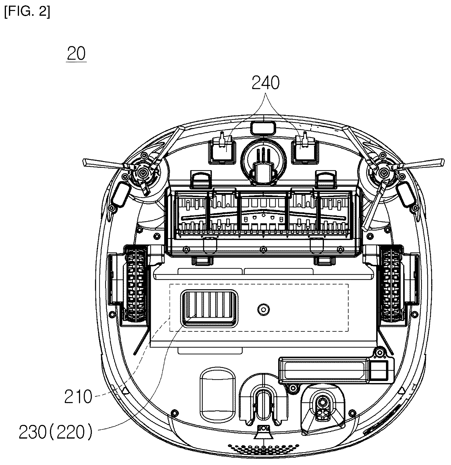 Patent US12376721 Figure 2 – Cleaner station