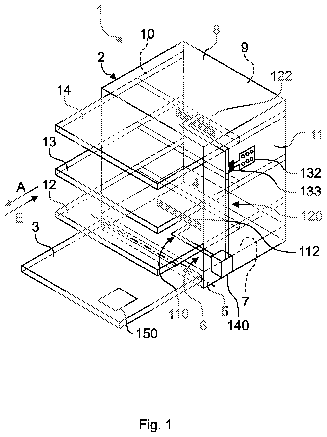 Patent US12376725 Figure 1 – Dishwasher, method for operating a dishwasher, and computer program product