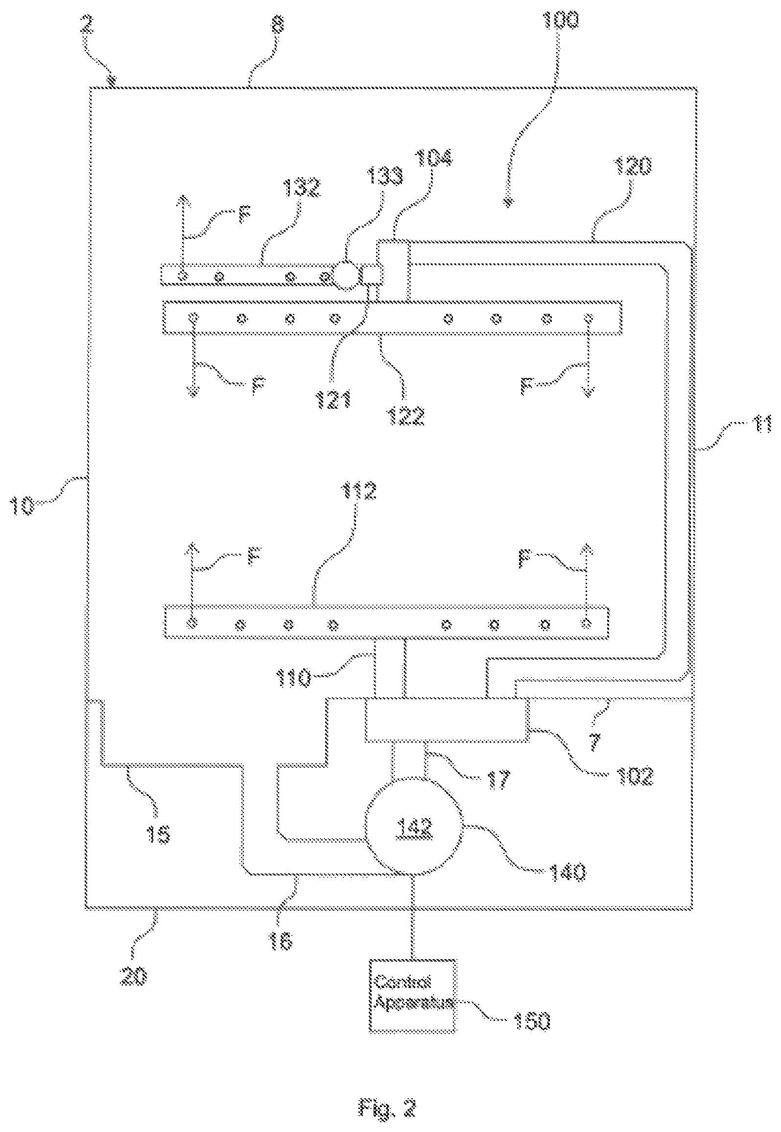 Patent US12376725 Figure 2 – Dishwasher, method for operating a dishwasher, and computer program product