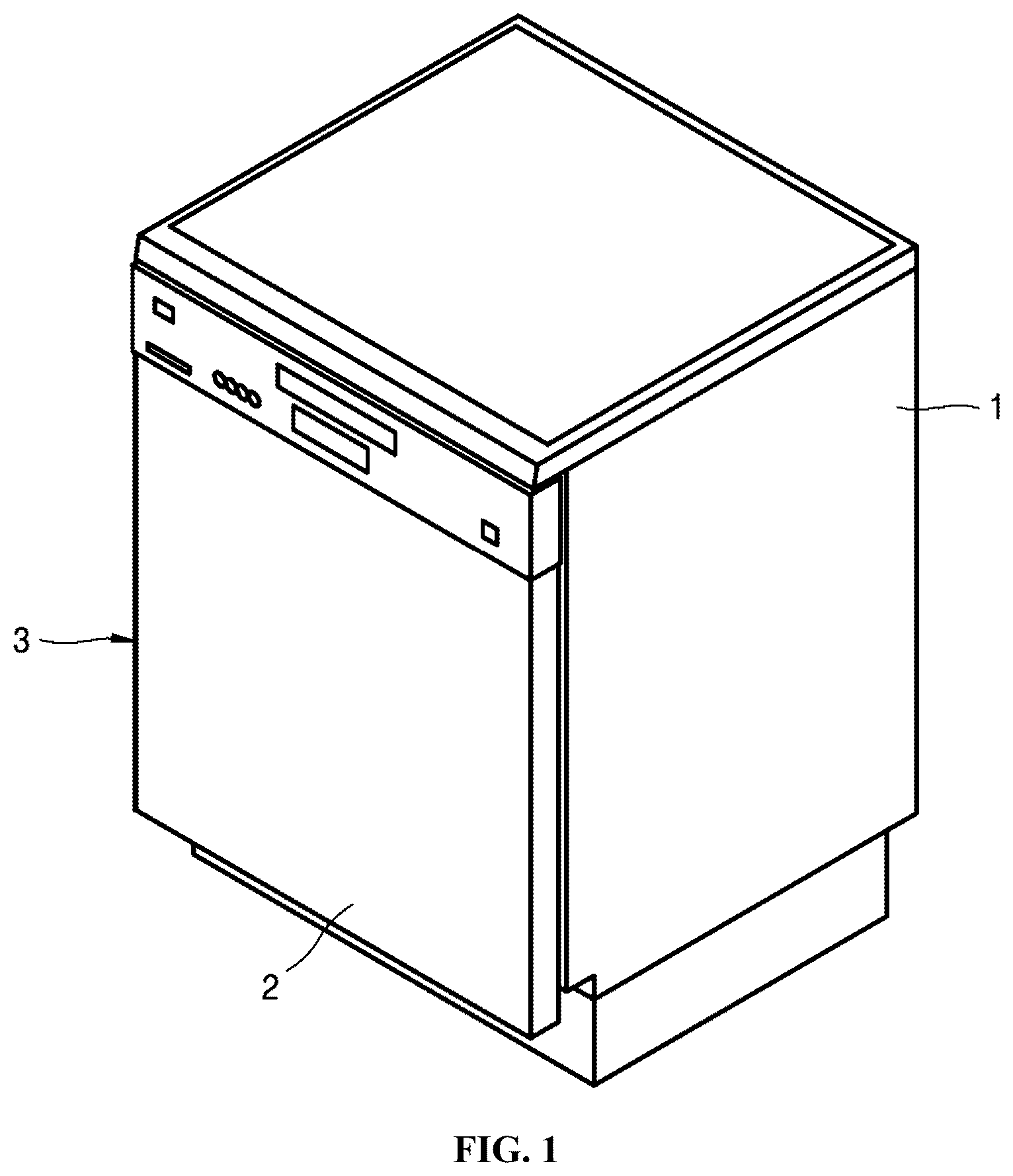 Patent US12376727 Figure 1 – Dishwasher and method for detecting camera failure by dishwasher