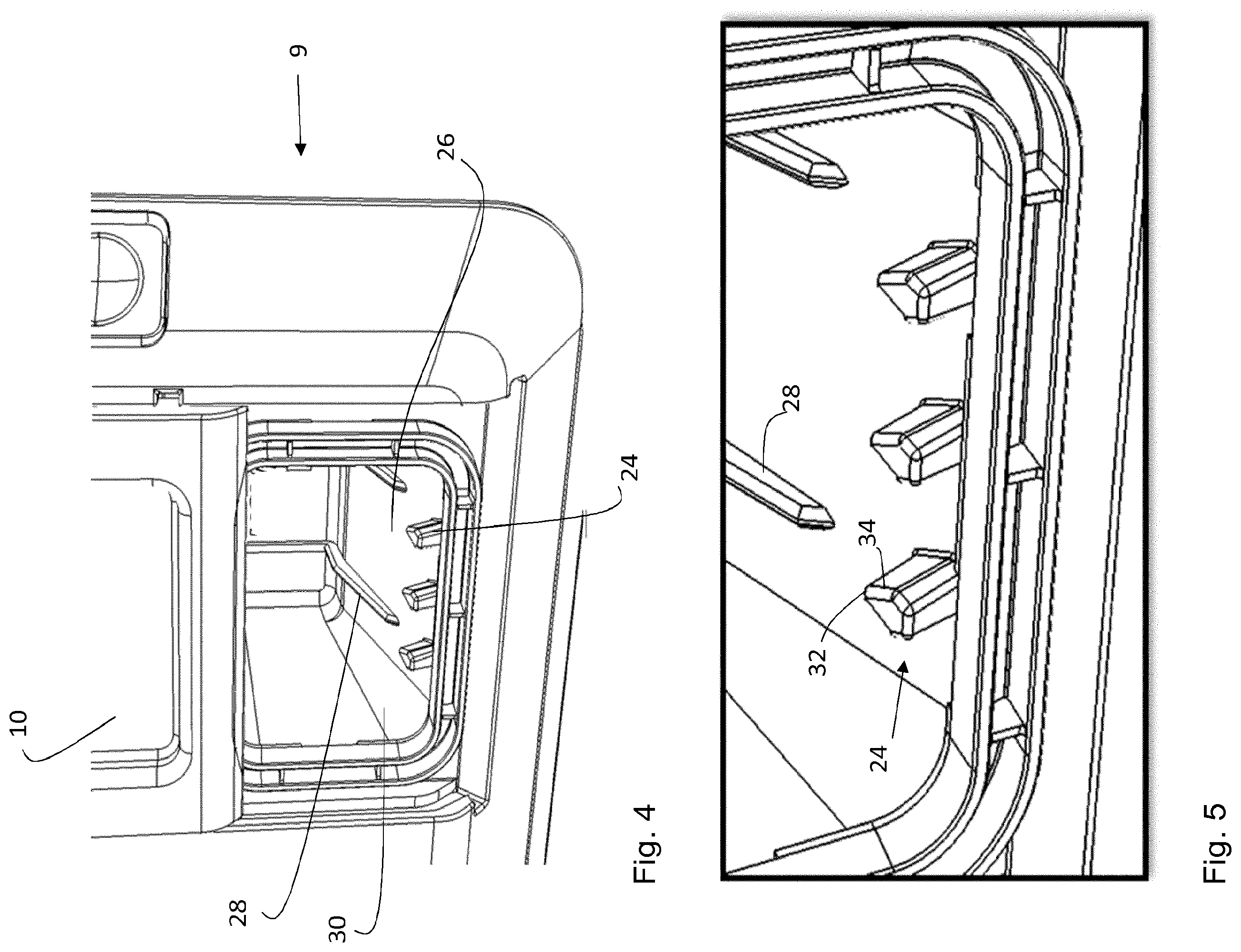 Patent US12376728 Figure 4 – Dishwasher with detergent dispenser