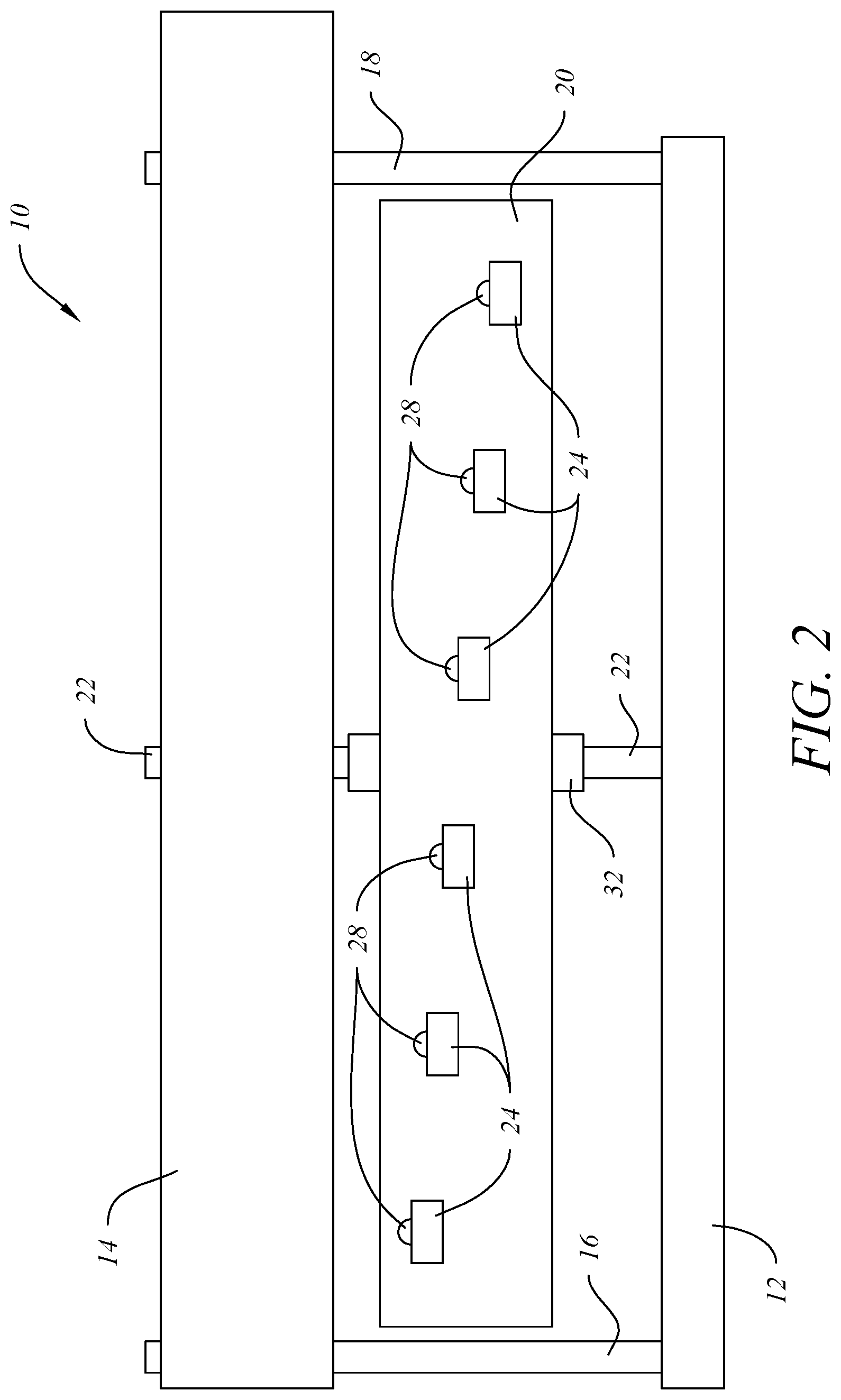 Patent US12376742 Figure 2 – Visual response training device and system