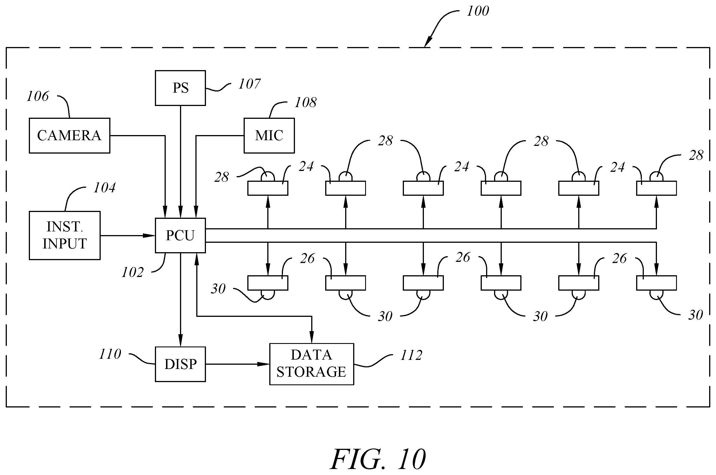 Patent US12376742 Figure 7 – Visual response training device and system