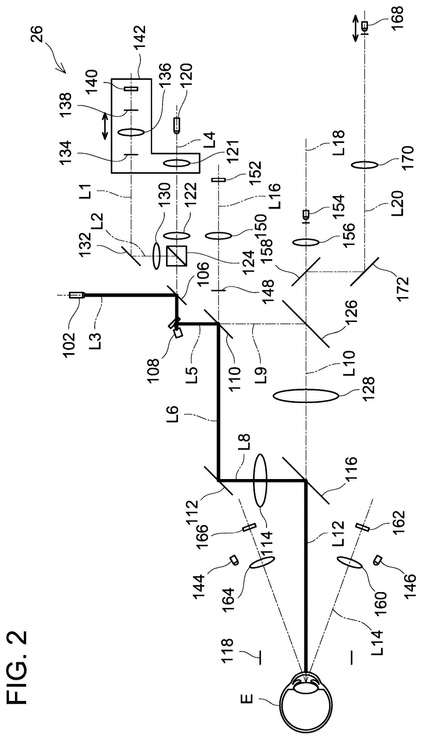 Patent US12376743 Figure 2 – Ophthalmic device