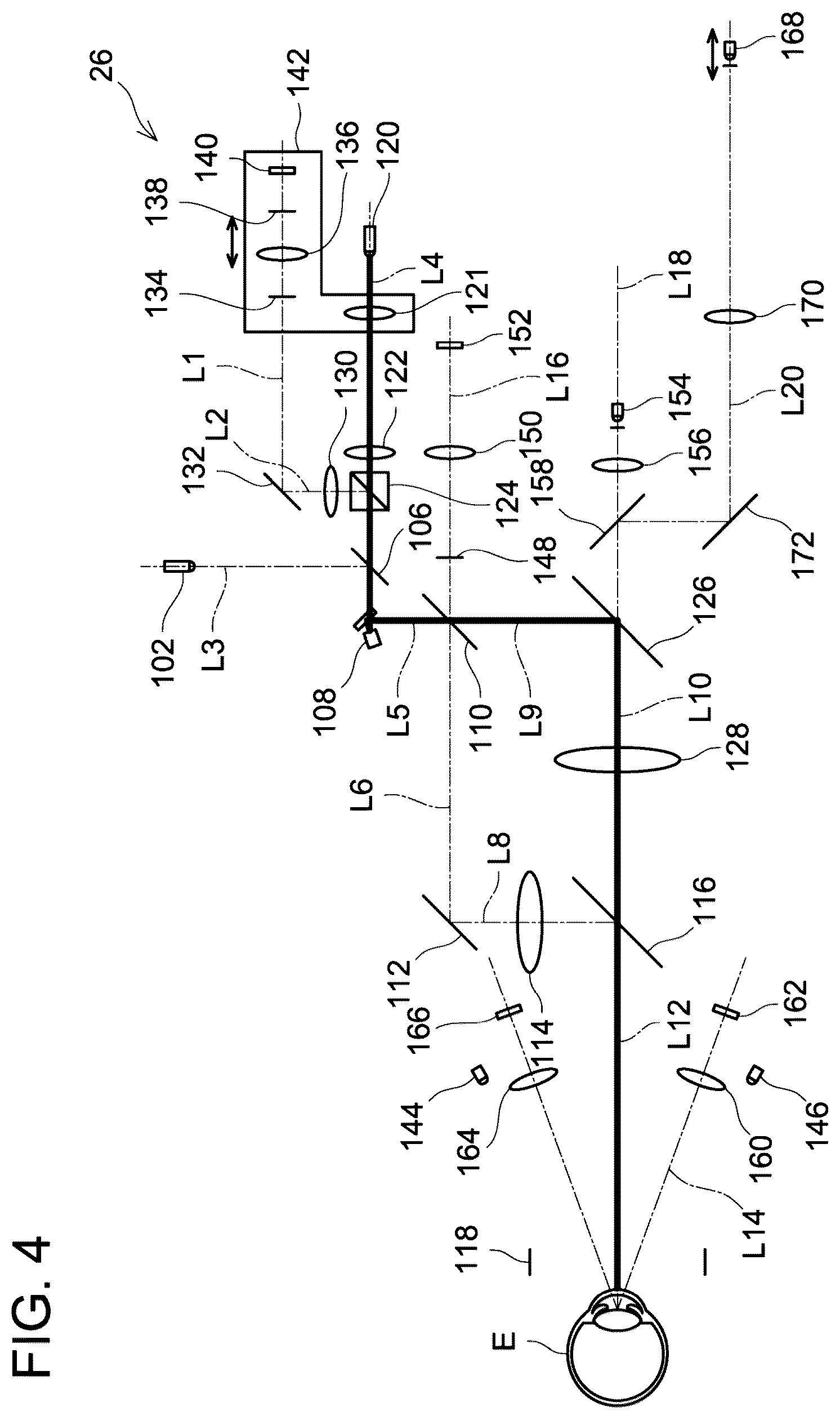 Patent US12376743 Figure 4 – Ophthalmic device