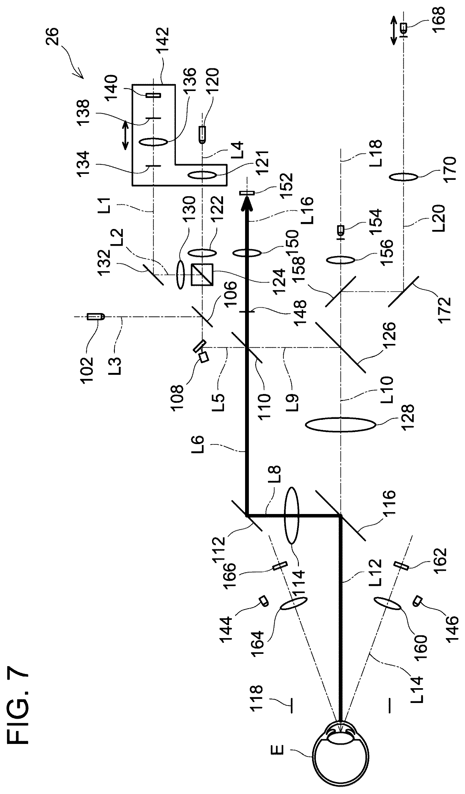 Patent US12376743 Figure 7 – Ophthalmic device