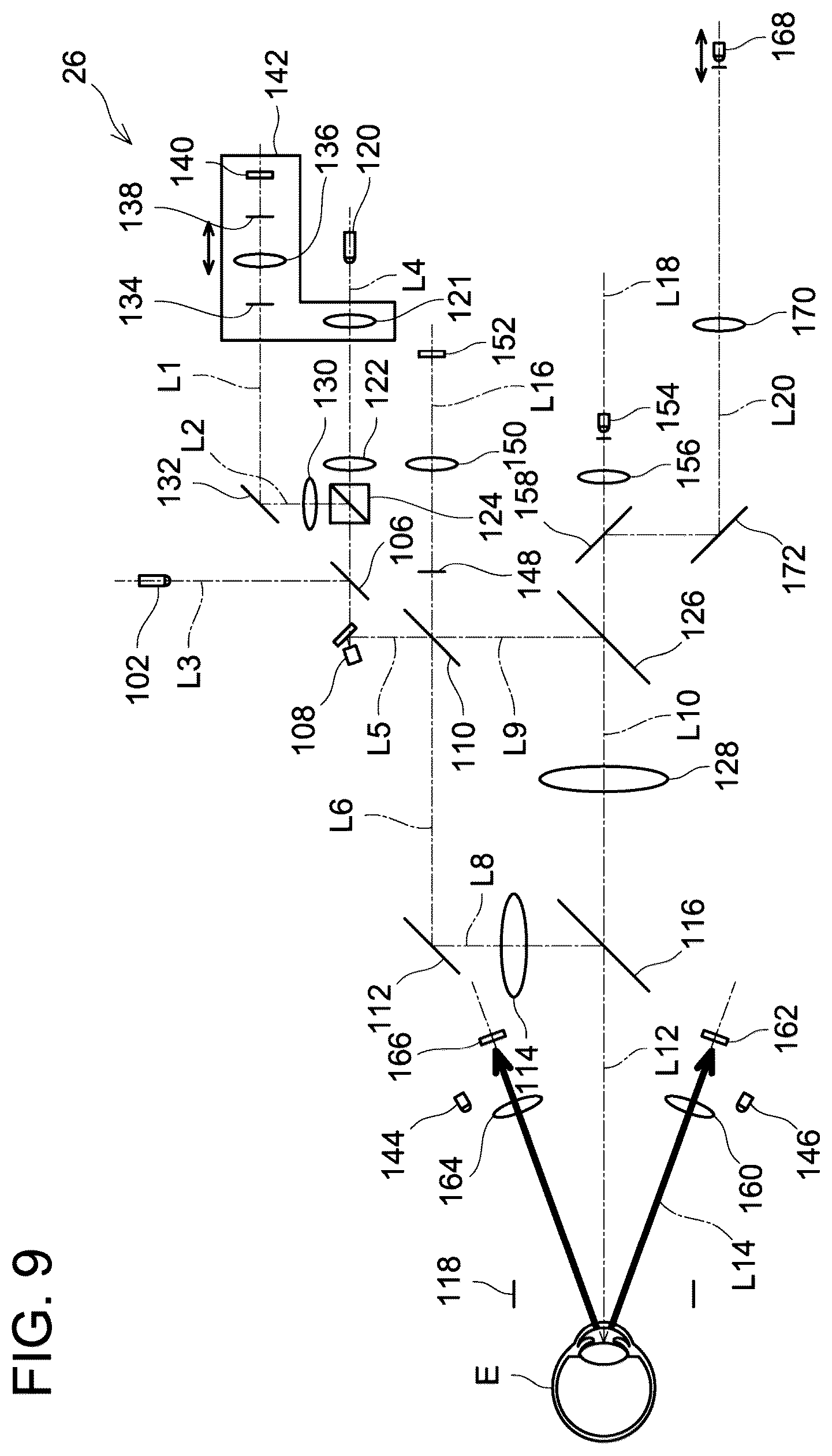 Patent US12376743 Figure 9 – Ophthalmic device