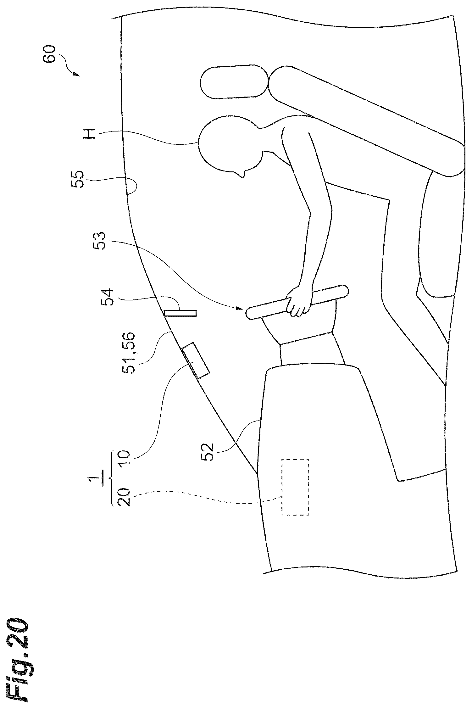 Patent US12376753 Figure 20 – Biological data obtaining device, biological data obtaining system, vehicle provided with biological data obtaining device, and method of obtaining biological data