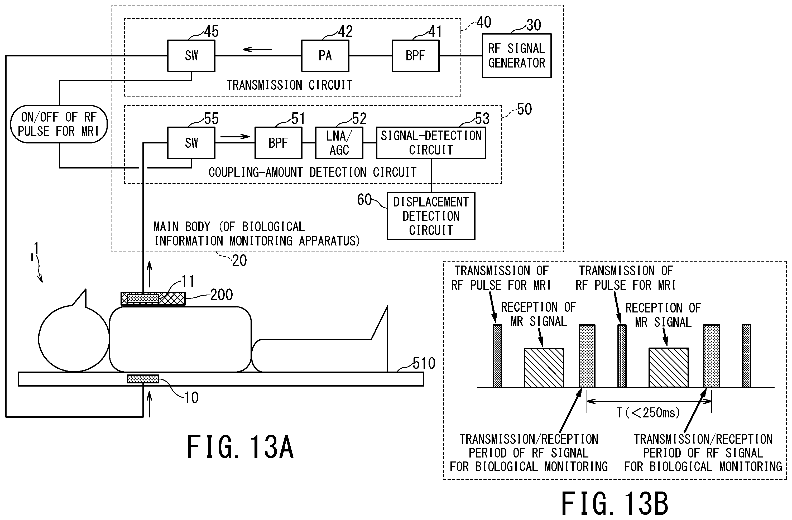 Patent US12376758 Figure 13 – Biological information monitoring apparatus and magnetic resonance apparatus
