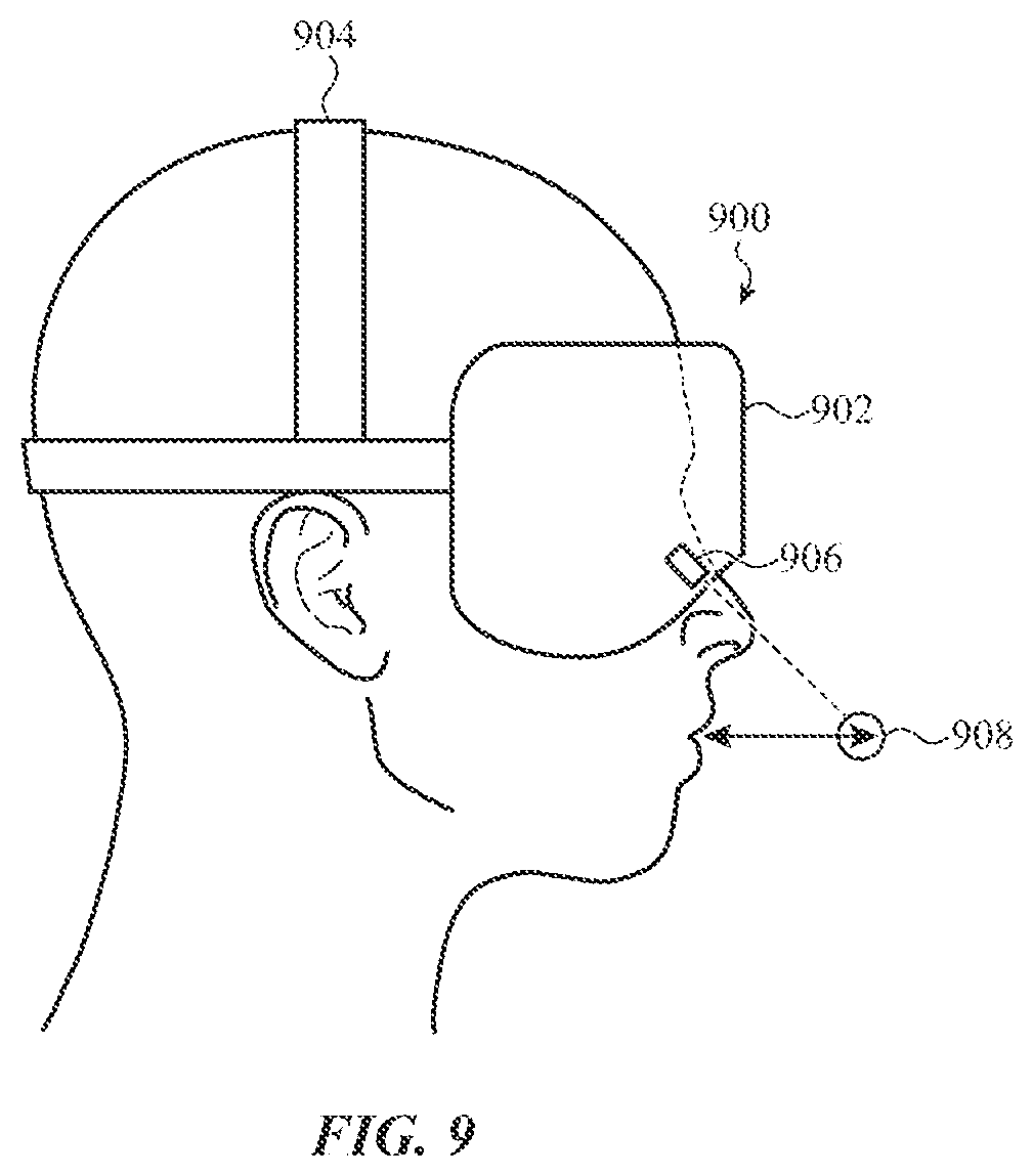 Patent US12376763 Figure 9 – Non-contact respiration sensing