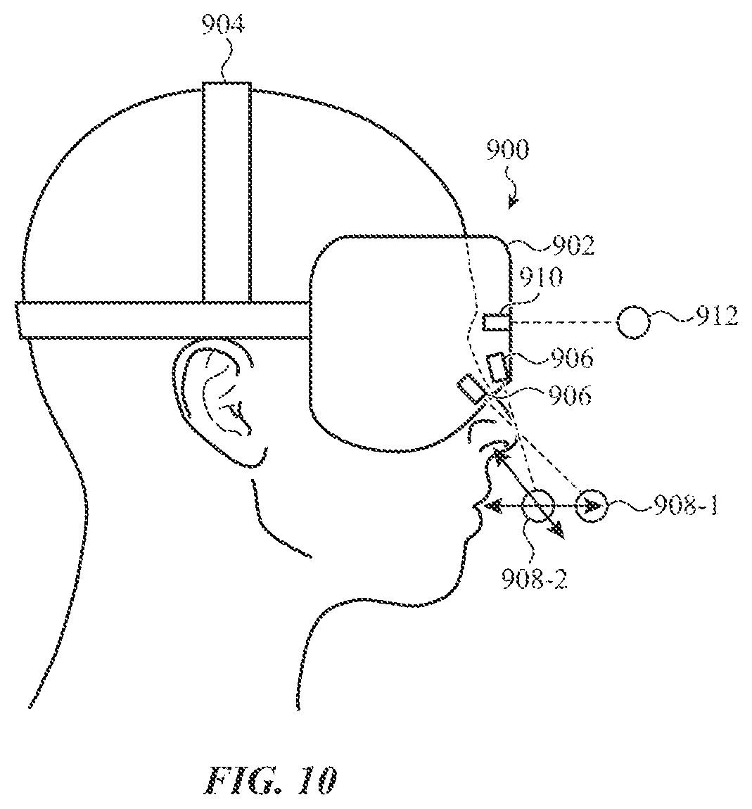 Patent US12376763 Figure 10 – Non-contact respiration sensing