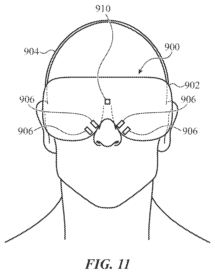 Patent US12376763 Figure 11 – Non-contact respiration sensing