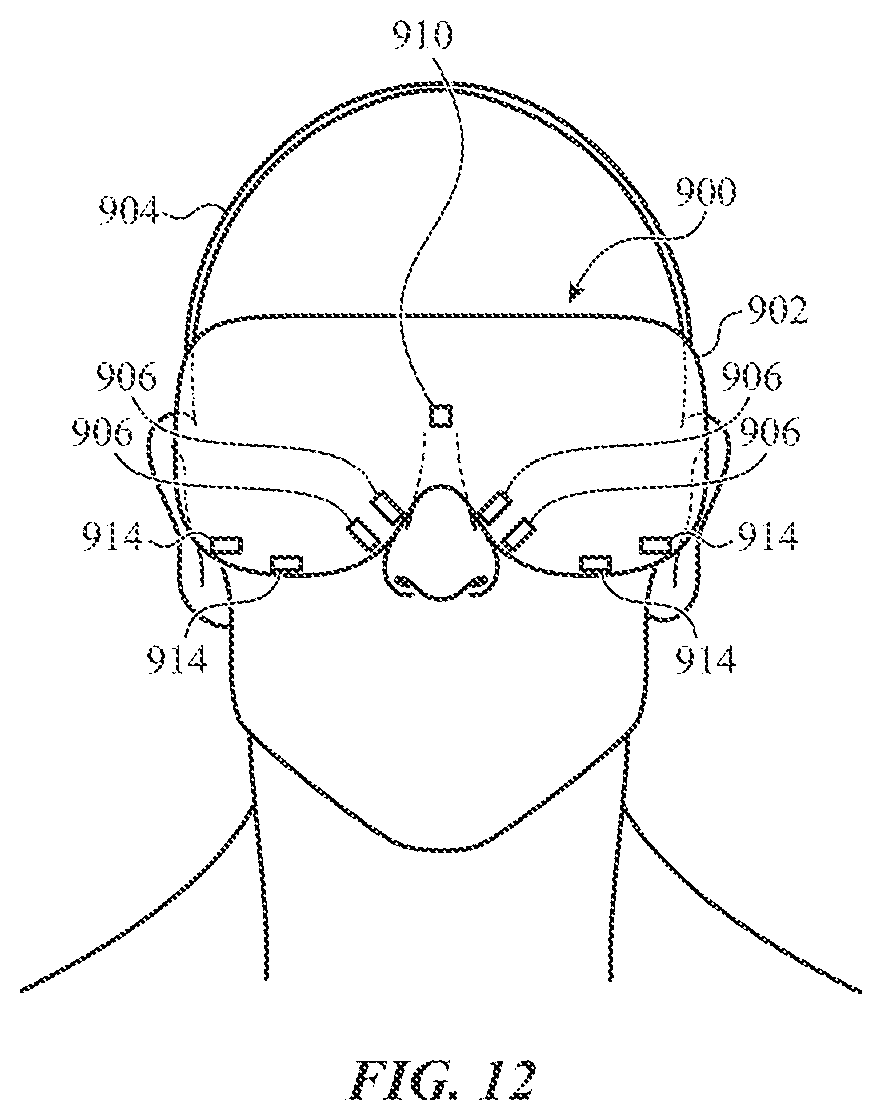 Patent US12376763 Figure 12 – Non-contact respiration sensing