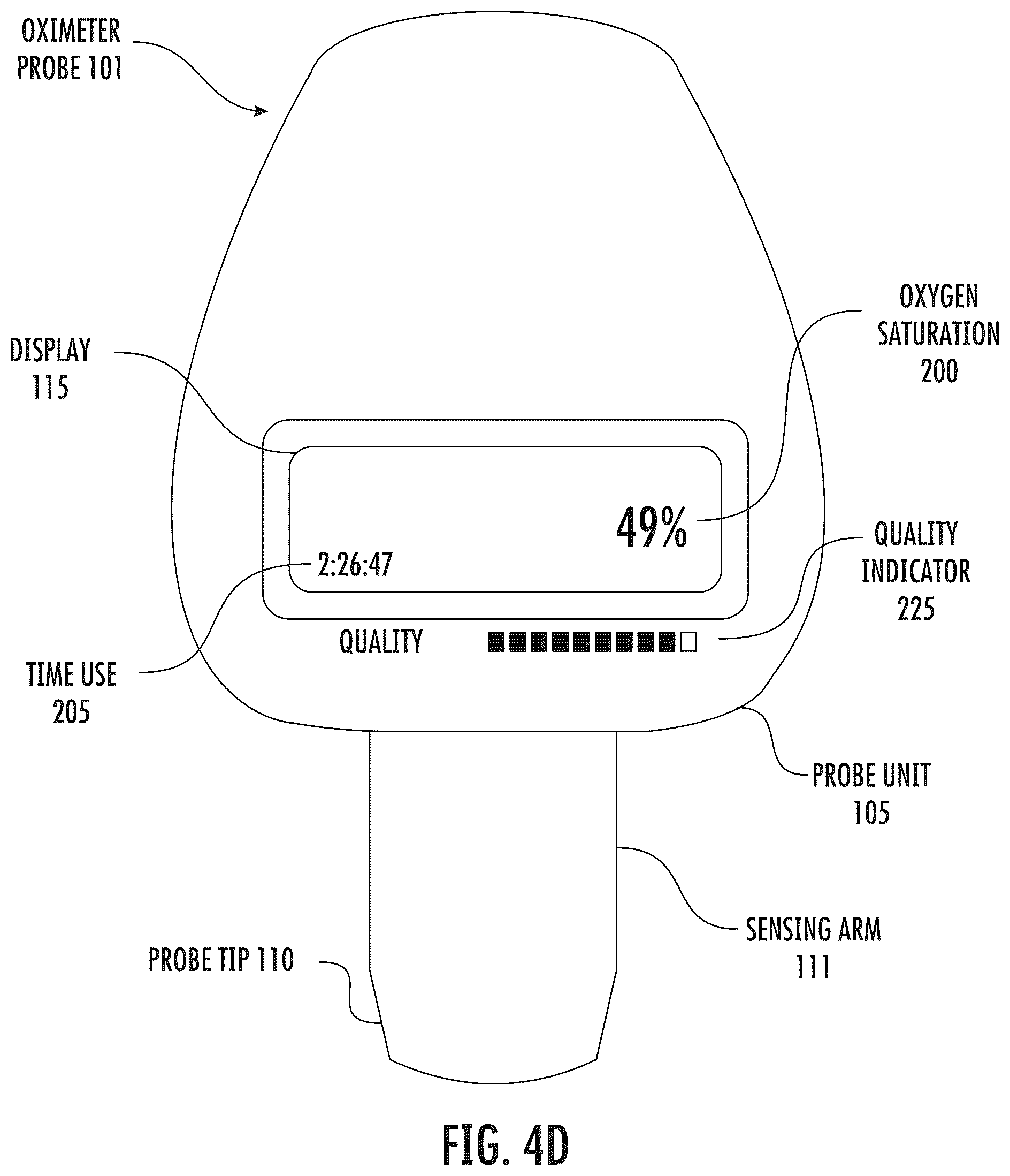Patent US12376769 Figure 7 – Measuring oxygen saturation with quality metric reporting