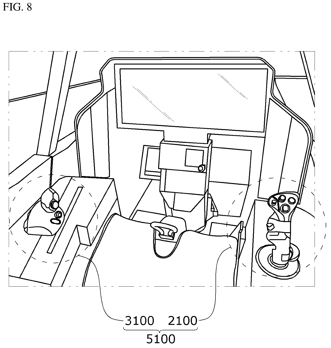 Patent US12376798 Figure 7 – Control stick for military aircraft