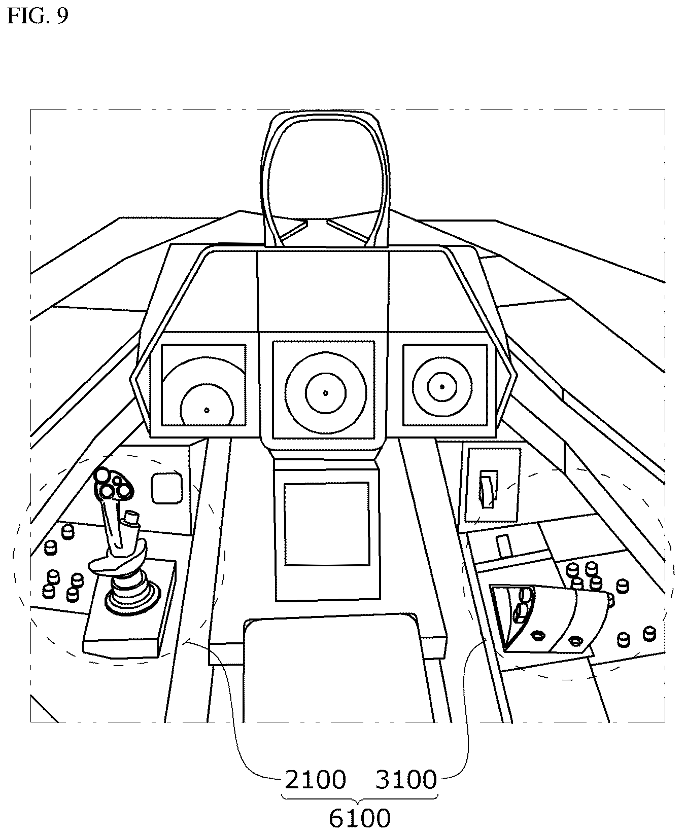 Patent US12376798 Figure 8 – Control stick for military aircraft
