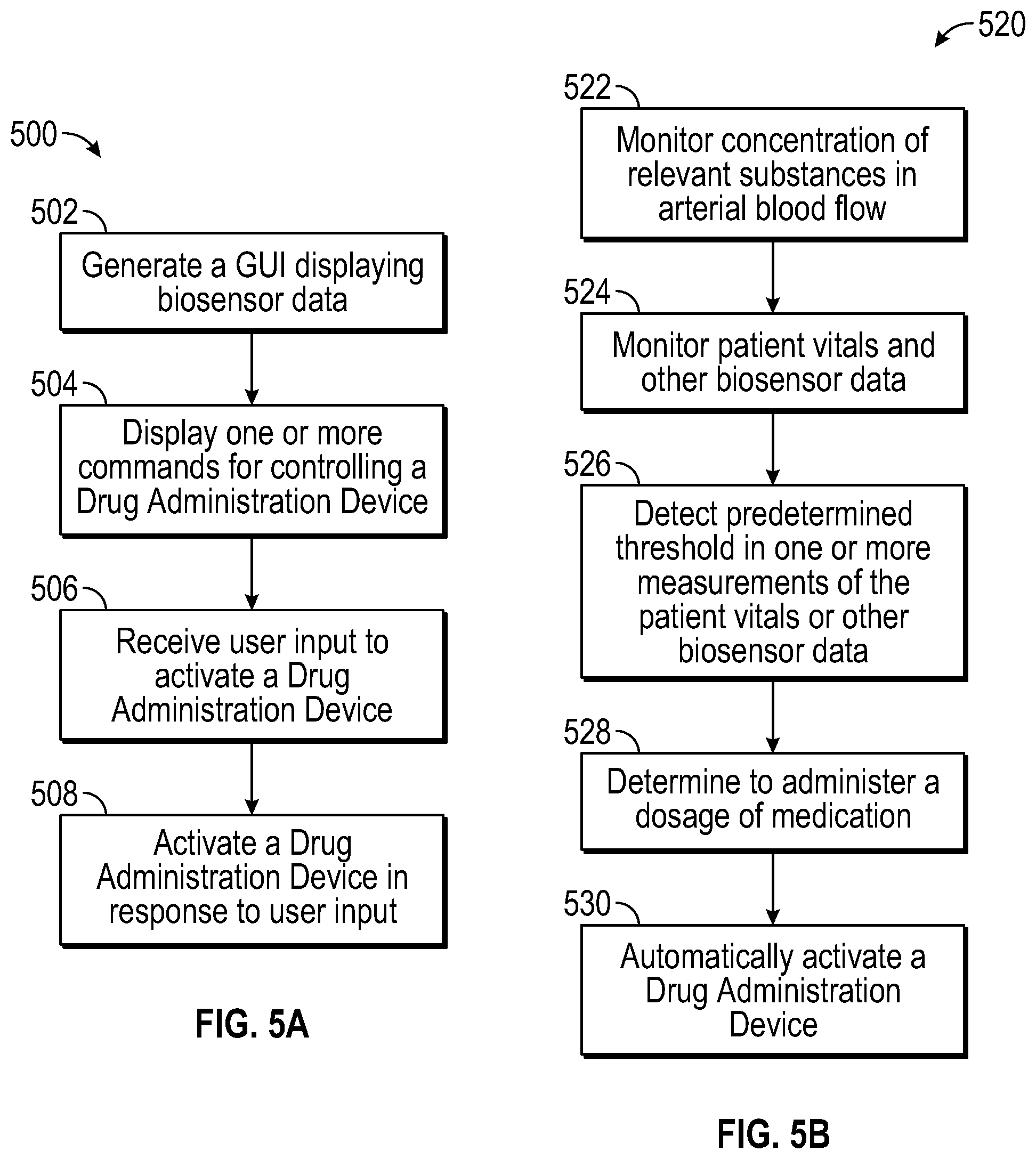 Patent US12376802 Figure 5 – System and method for health monitoring including a user device and biosensor