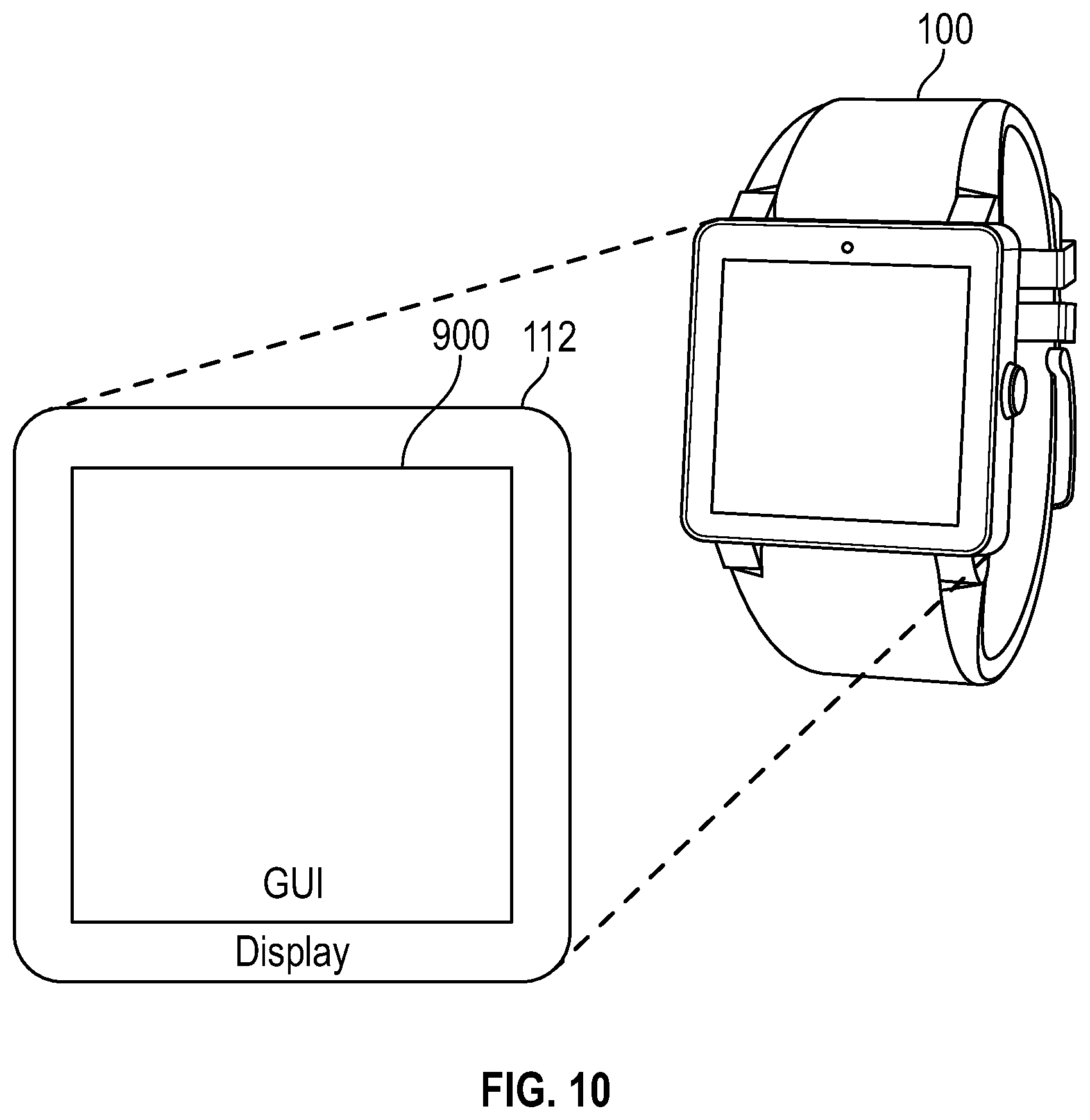 Patent US12376802 Figure 10 – System and method for health monitoring including a user device and biosensor