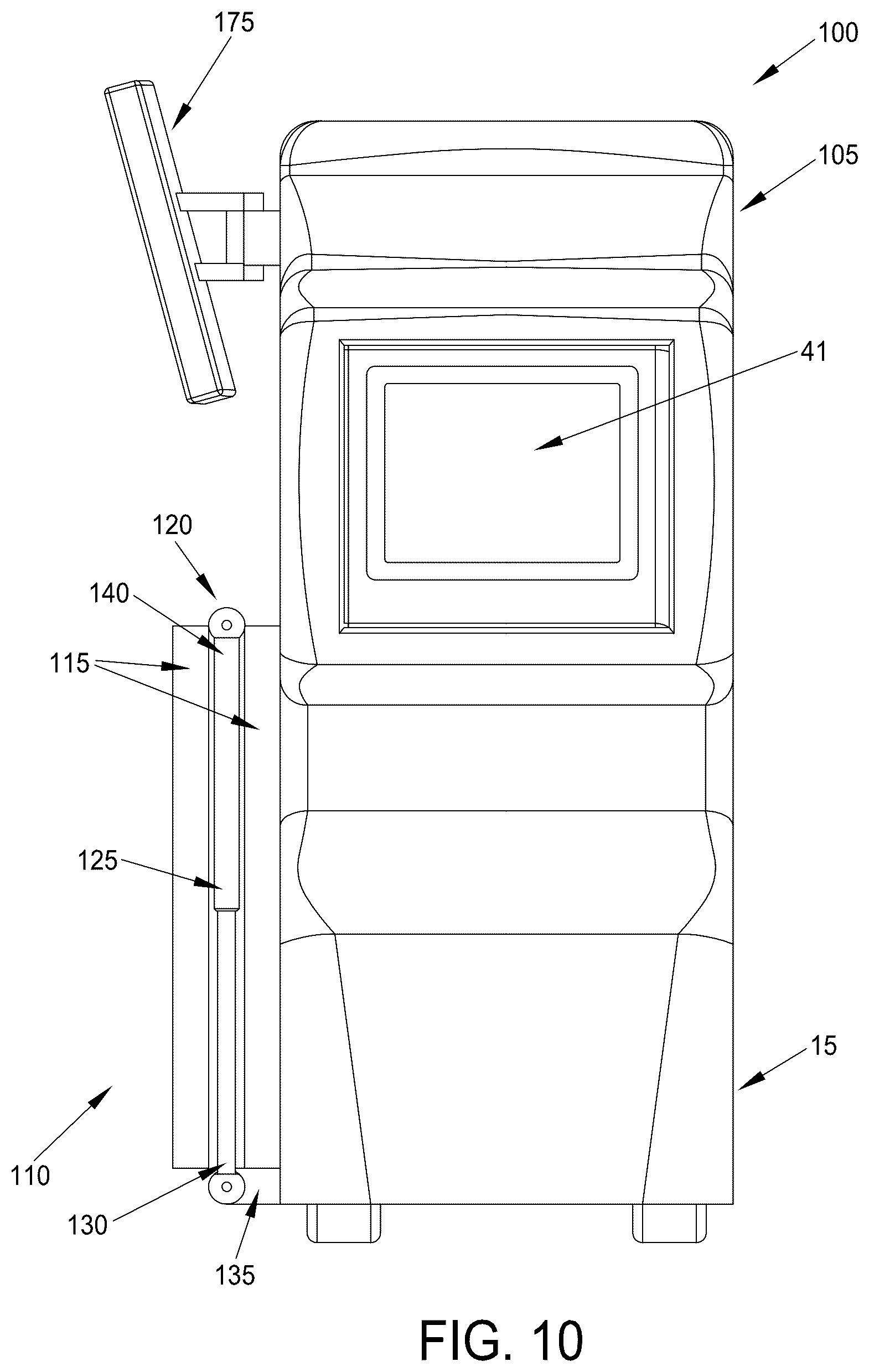 Patent US12376805 Figure 10 – Mobile CT imaging system comprising a mobile CT imaging machine with an on-board motorized bed and/or an on-board ultrasound imager