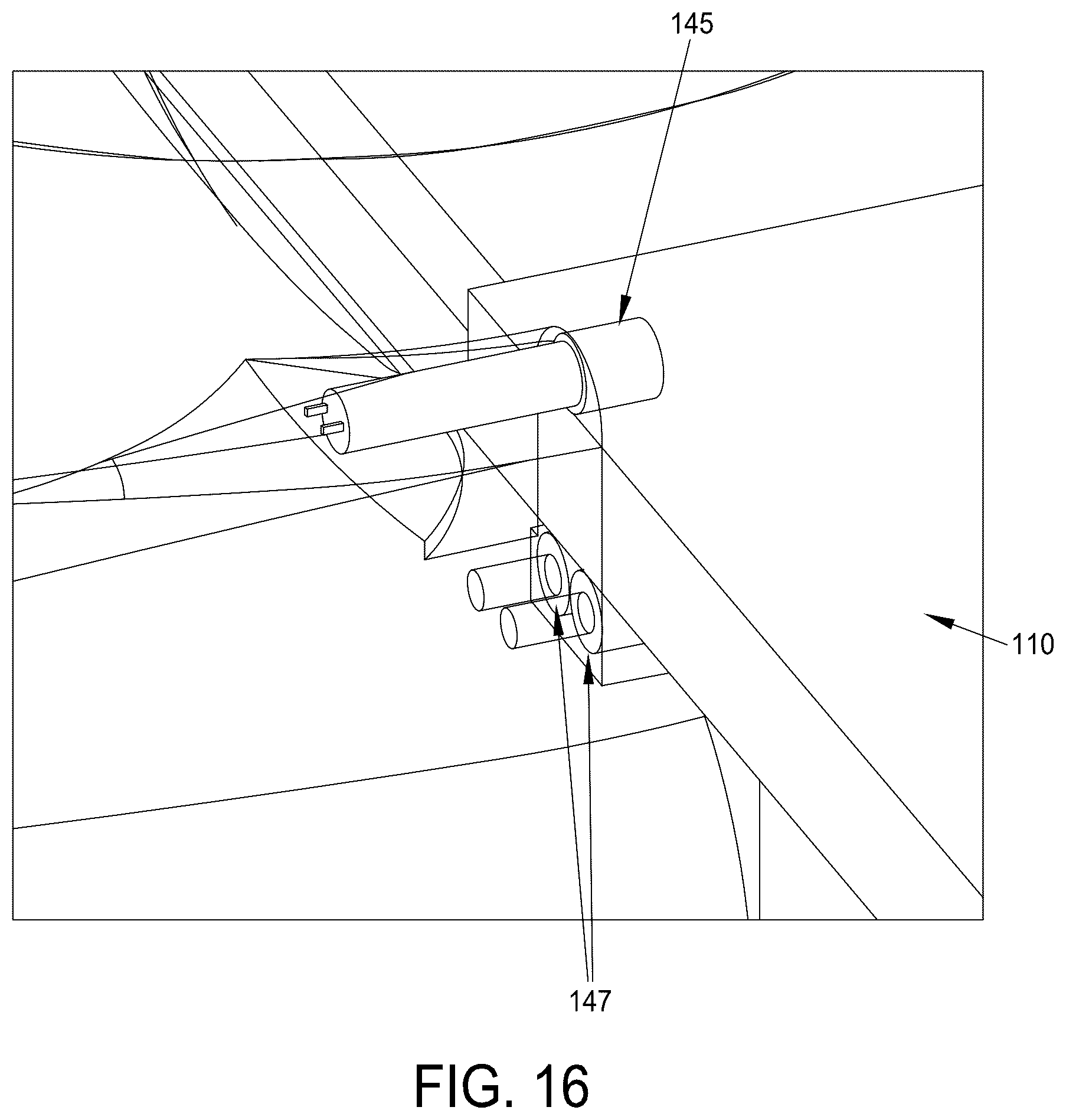 Patent US12376805 Figure 16 – Mobile CT imaging system comprising a mobile CT imaging machine with an on-board motorized bed and/or an on-board ultrasound imager