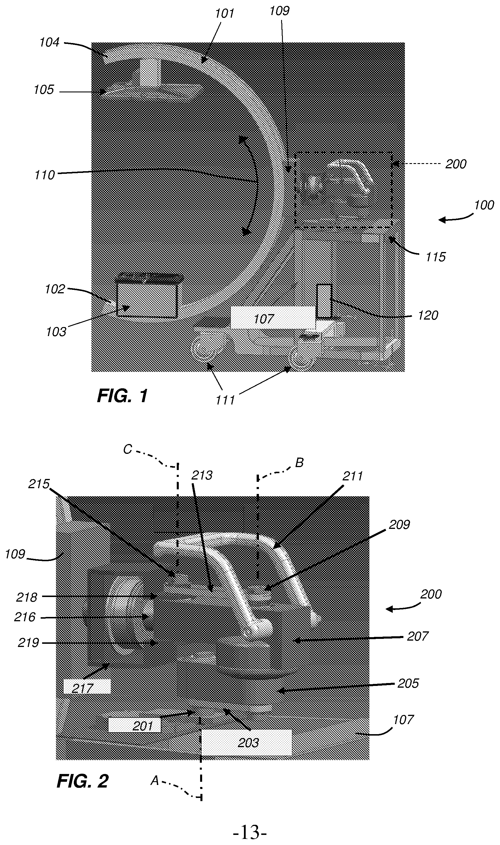 Patent US12376810 Figure 1 – Articulating arm for portable C-arm