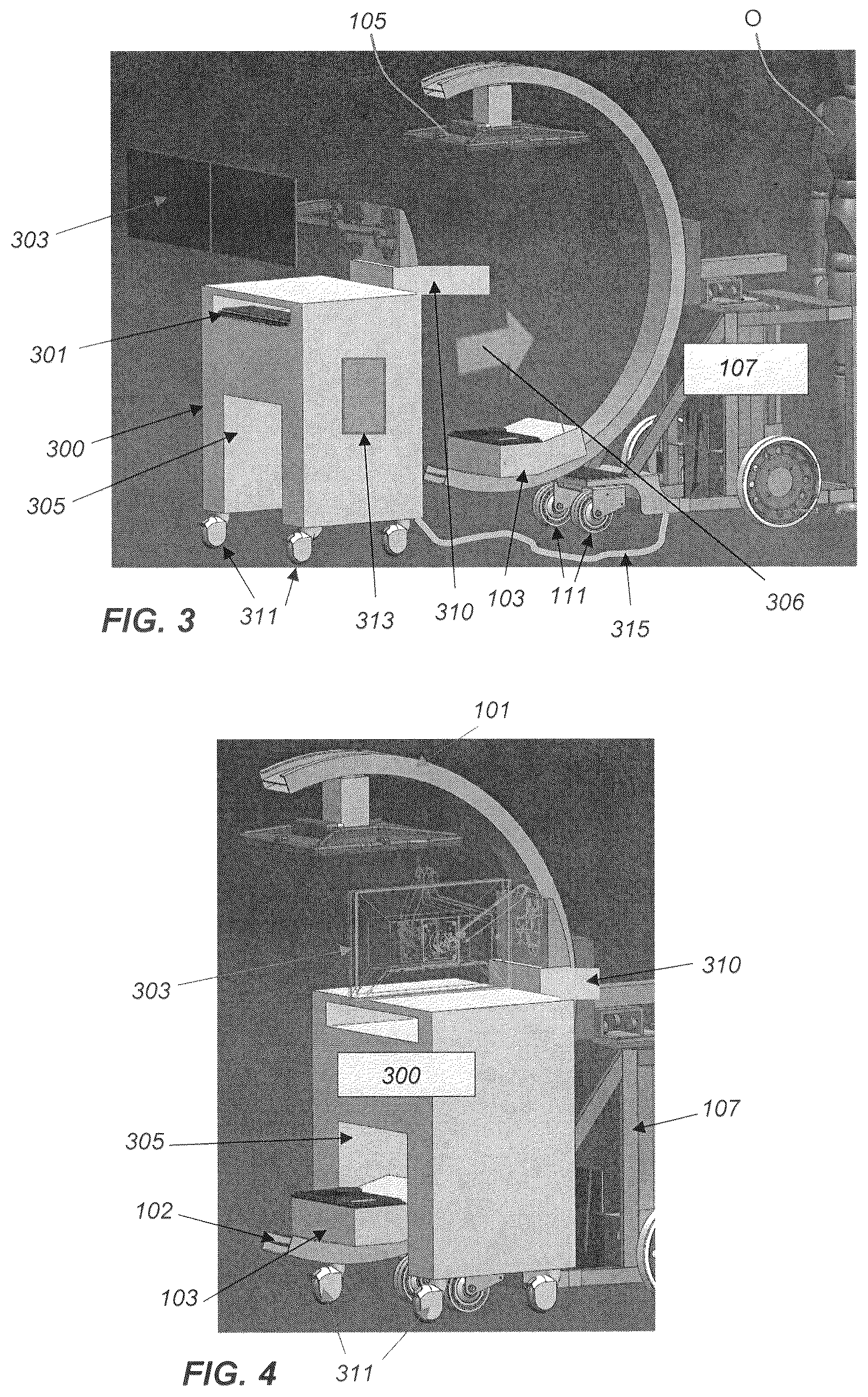 Patent US12376811 Figure 2 – Portable C-arm with attachable control stand