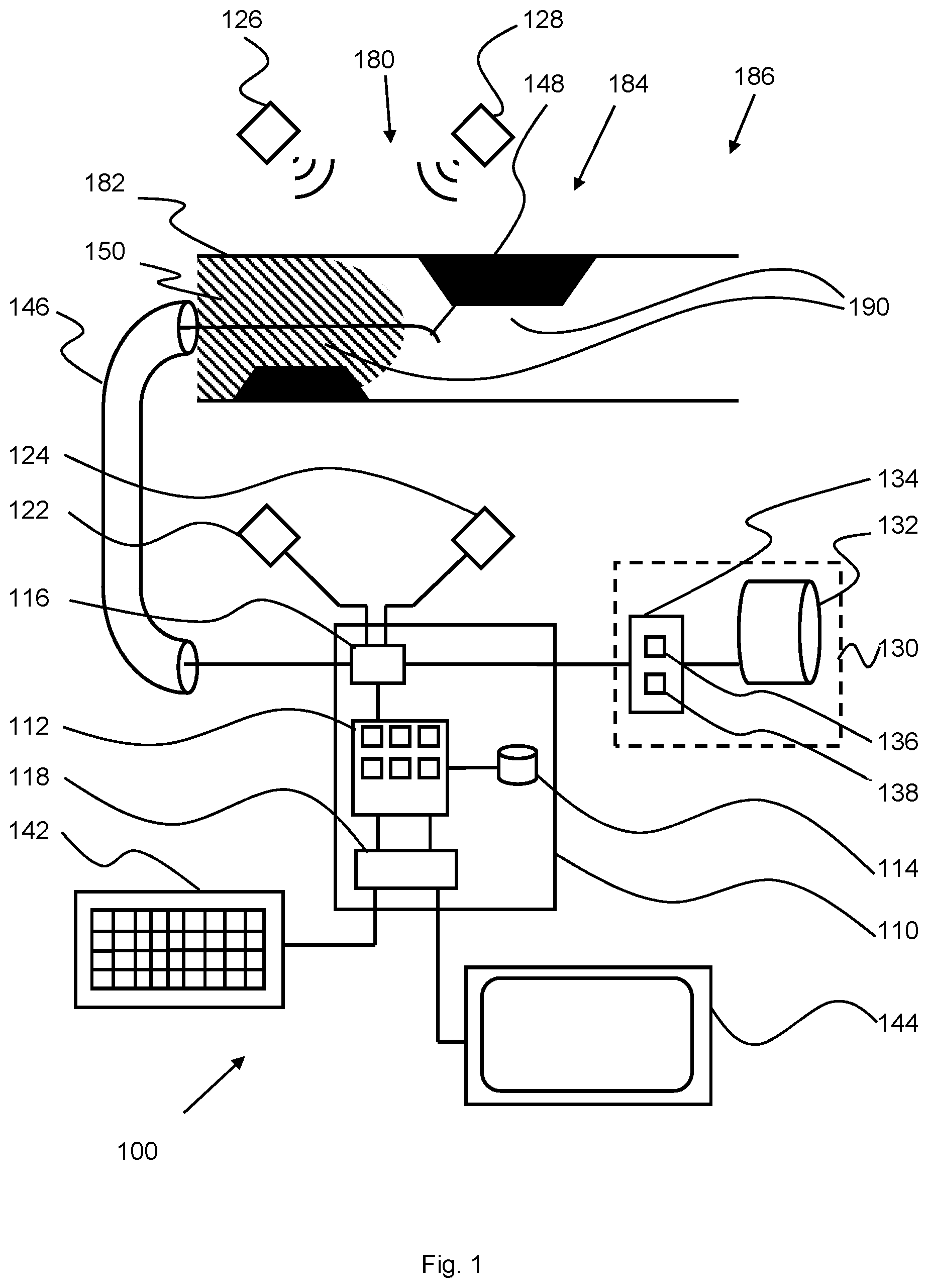 Patent US12376813 Figure 1 – Method and device for monitoring a flow of a fluid in a vessel
