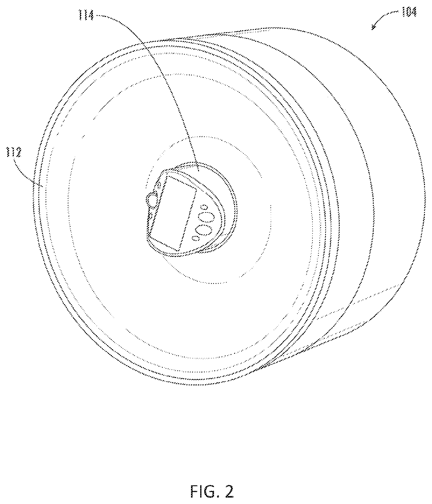 Patent US12376824 Figure 2 – Methods, systems, and computer readable media for utilizing a therapeutic ultrasound device to perform mitral valve decalcification