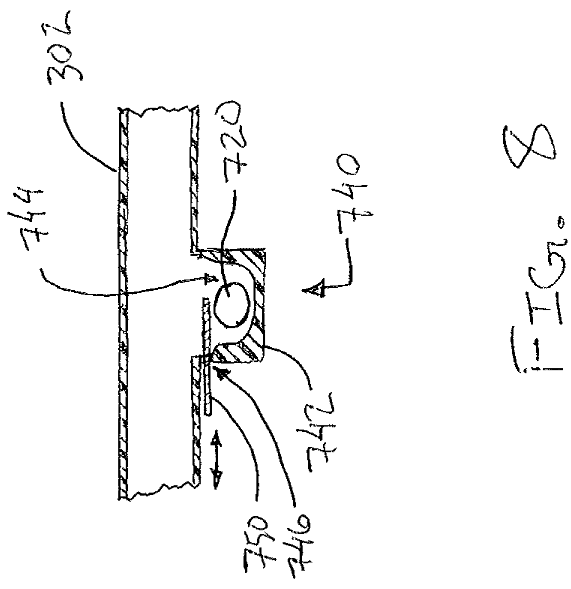 Patent US12376838 Figure 8 – Biopsy device with remote multi-chamber tissue sample holder
