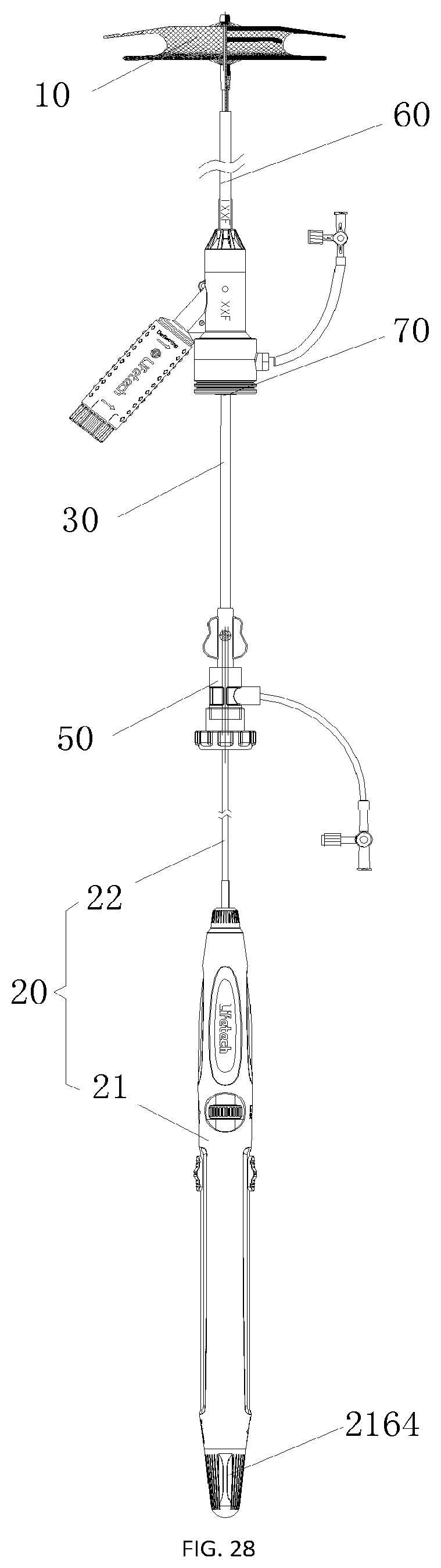 Patent US12376840 Figure 13 – Occluder pushing device and transport system